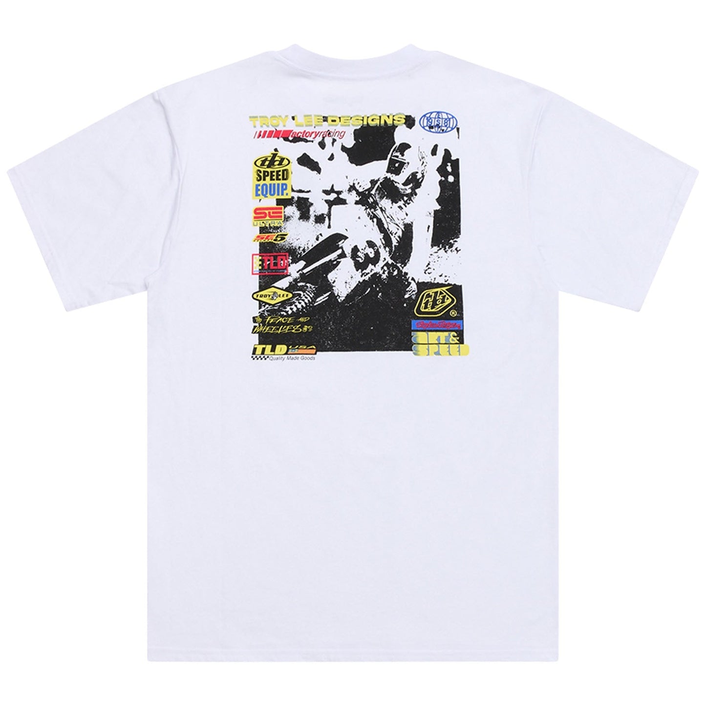 TLD Overload-Kurzarm-T‑Shirt, Weiß