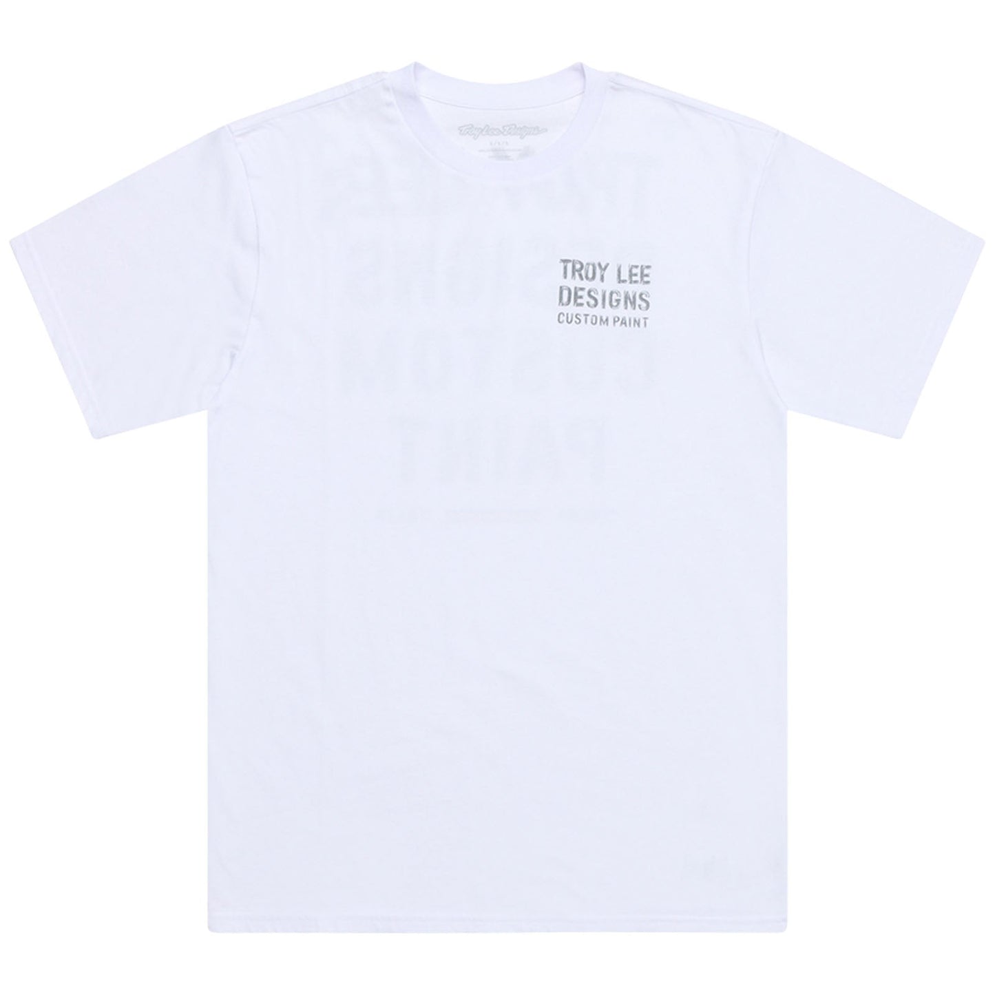 TLD Paint Shop-Kurzarm-T‑Shirt, Weiß