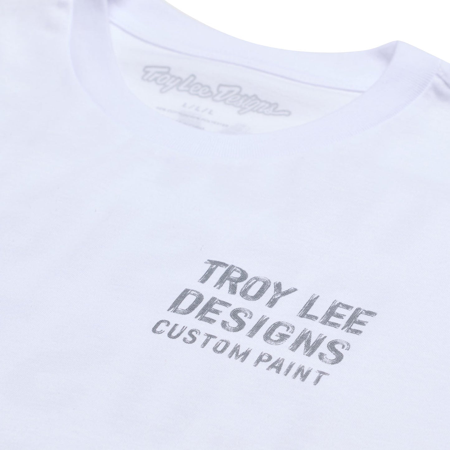 TLD Paint Shop-Kurzarm-T‑Shirt, Weiß