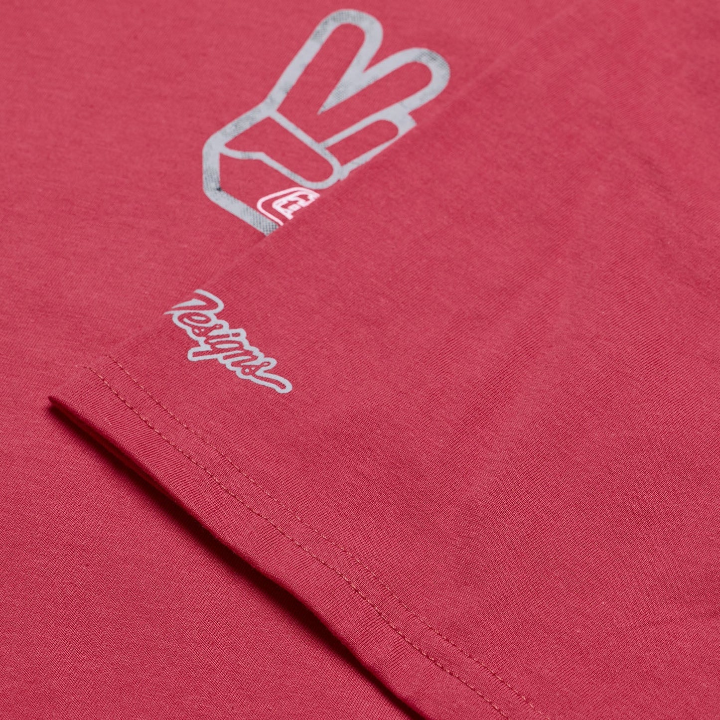TLD Peace Out-Kurzarm-T‑Shirt, Fuchsia