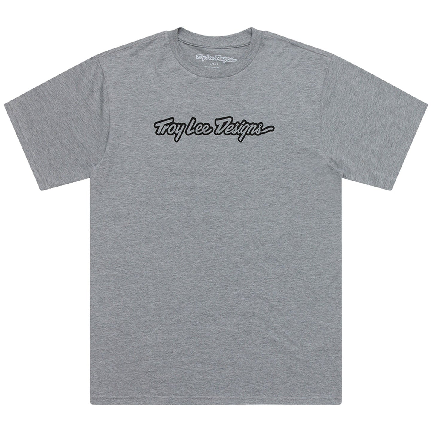 TLD Signature-Kurzarm-T‑Shirt, Grey Heather