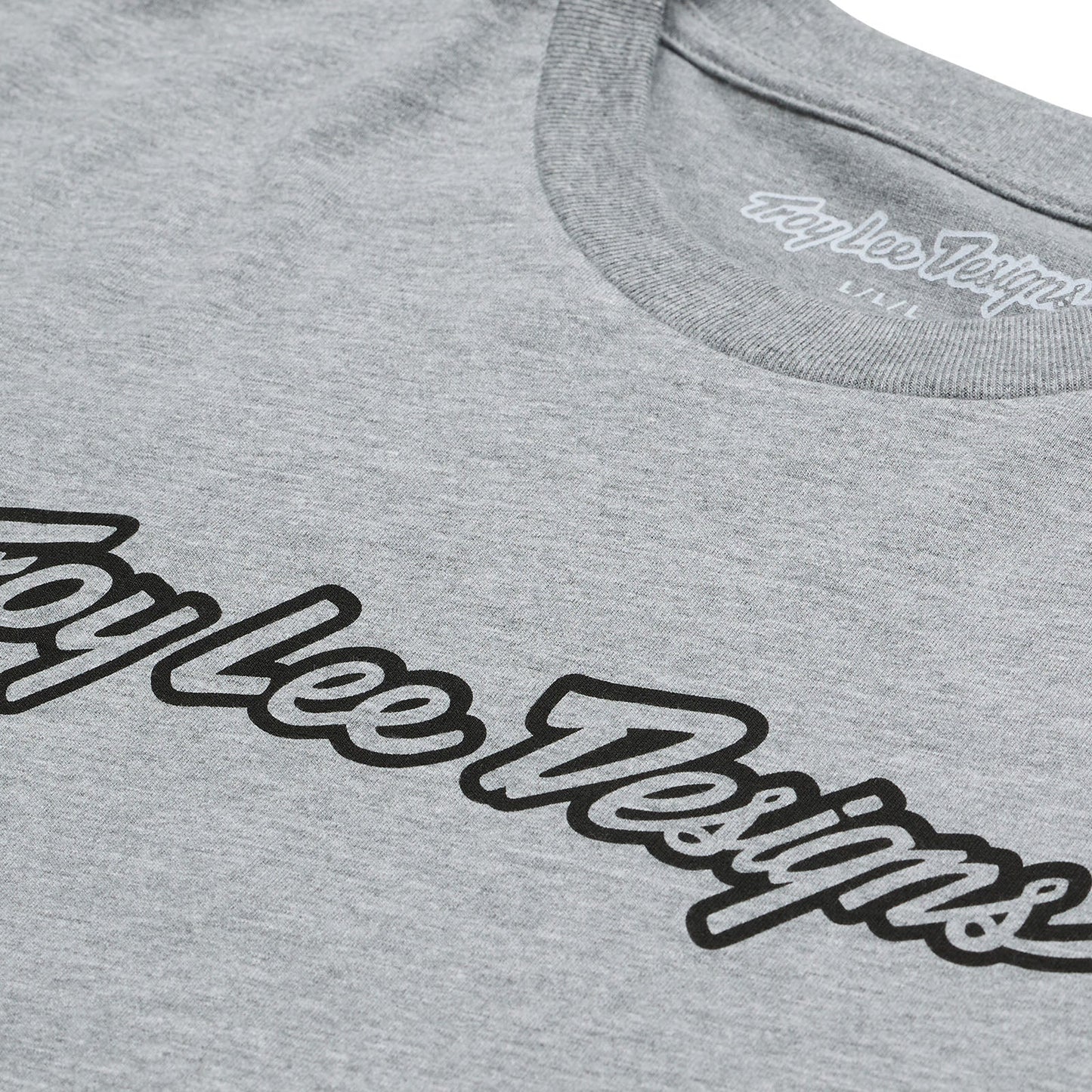 TLD Signature-Kurzarm-T‑Shirt, Grey Heather