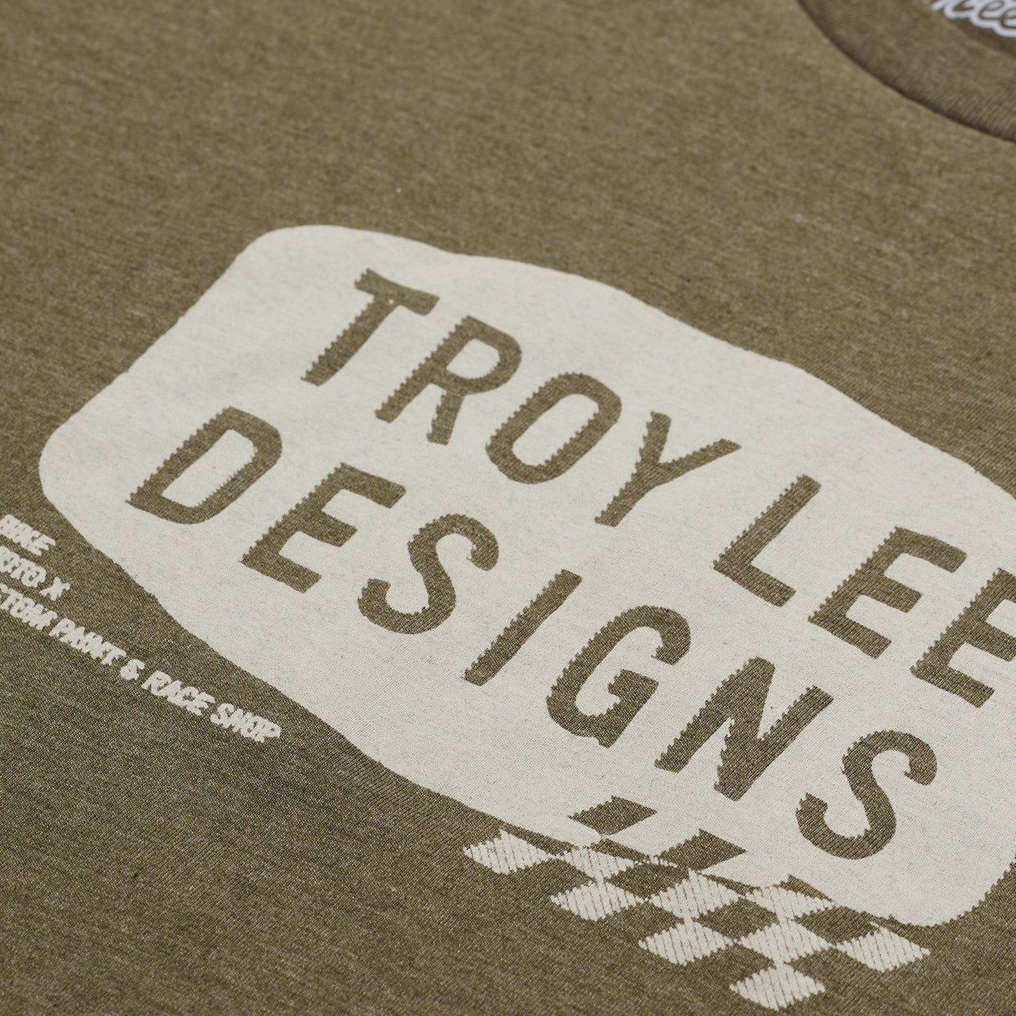 TLD Stamp-Kurzarm-T‑Shirt, Olive Heather