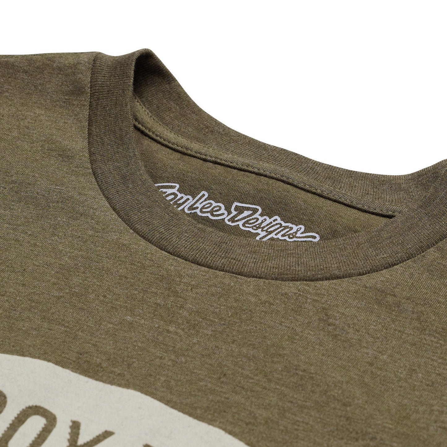 TLD Stamp-Kurzarm-T‑Shirt, Olive Heather