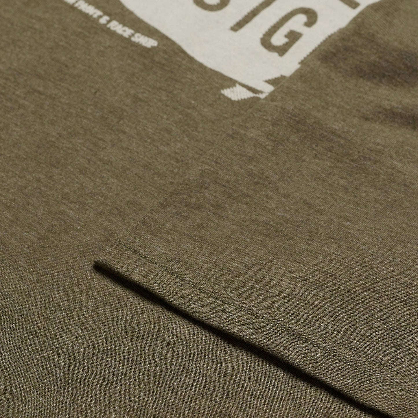 TLD Stamp-Kurzarm-T‑Shirt, Olive Heather