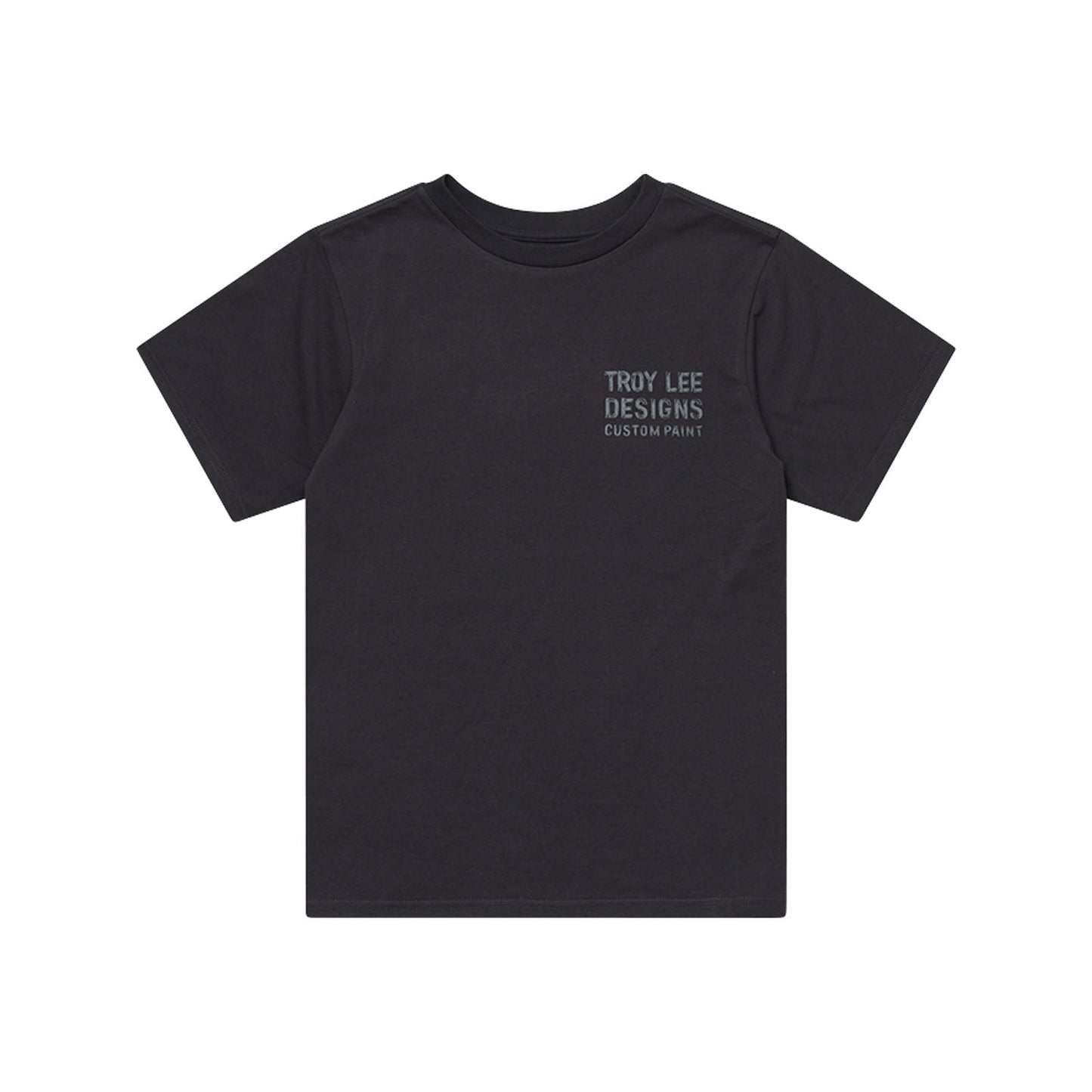 TLD Paint Shop-Kurzarm-T‑Shirt für Damen, Carbon
