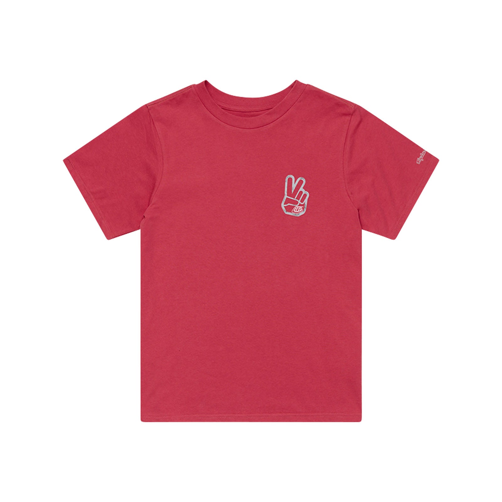 TLD Womens Short Sleeve Tee Peace Out Fuchsia