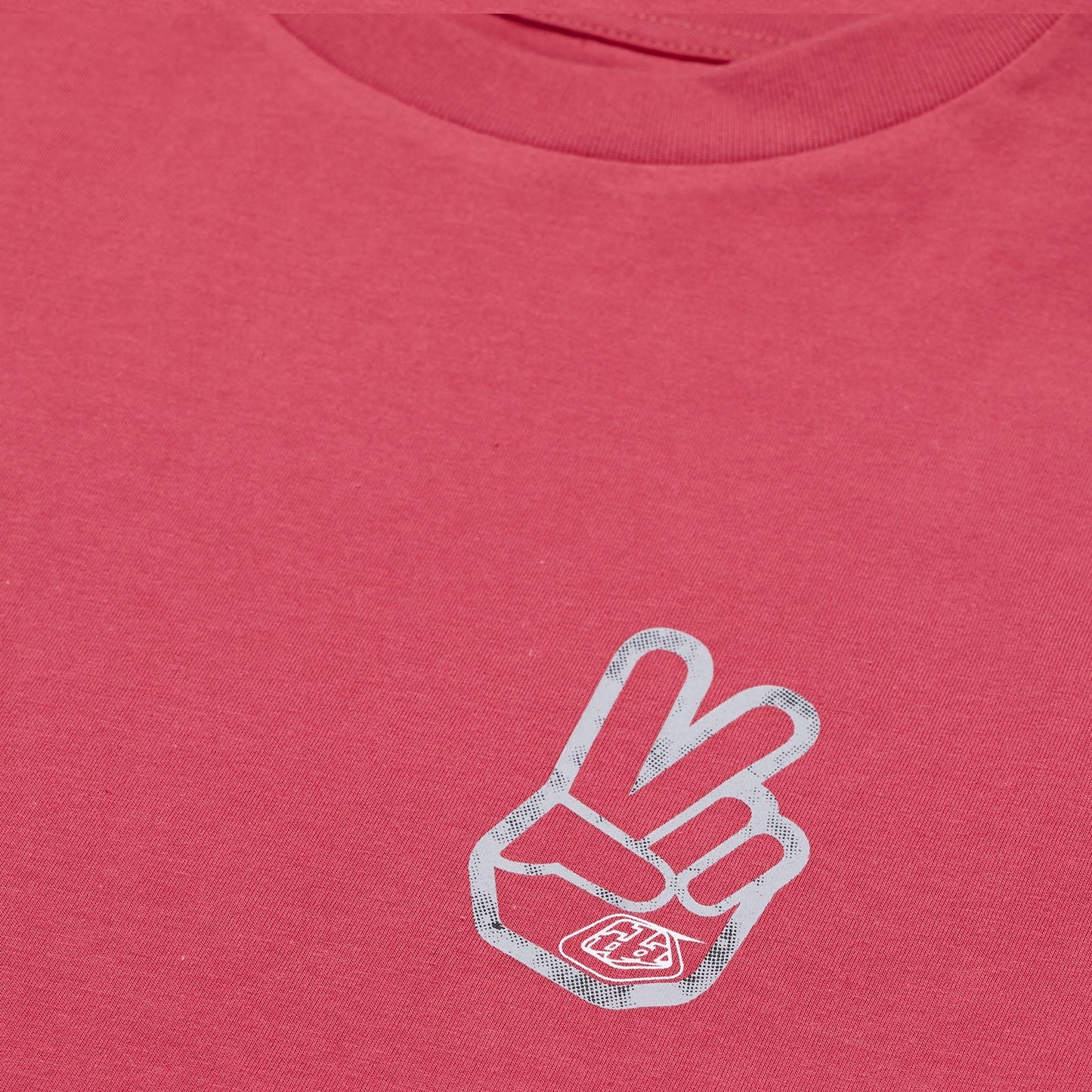 TLD Peace Out-Kurzarm-T‑Shirt für Damen, Fuchsia