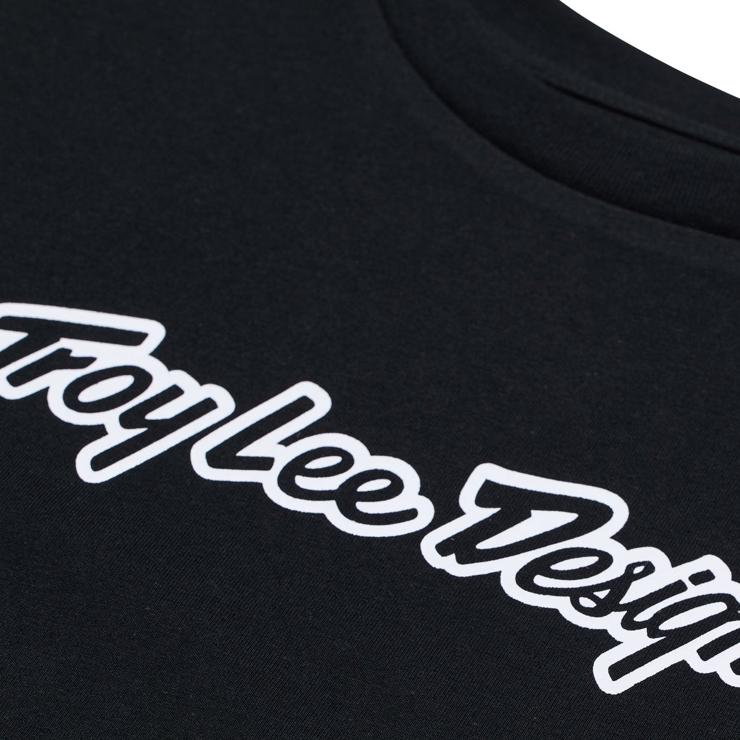 TLD Signature-Kurzarm-T‑Shirt für Damen, Schwarz