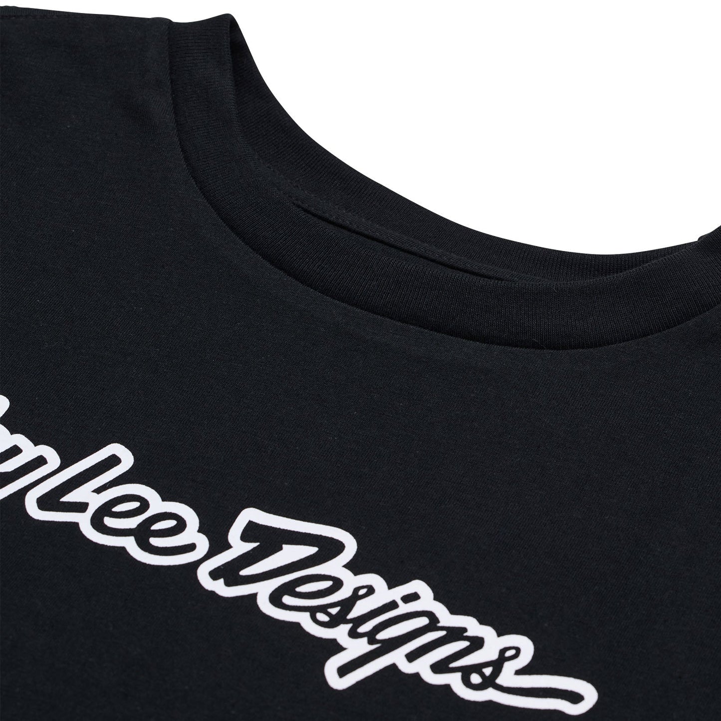 TLD Signature-Kurzarm-T‑Shirt für Damen, Schwarz