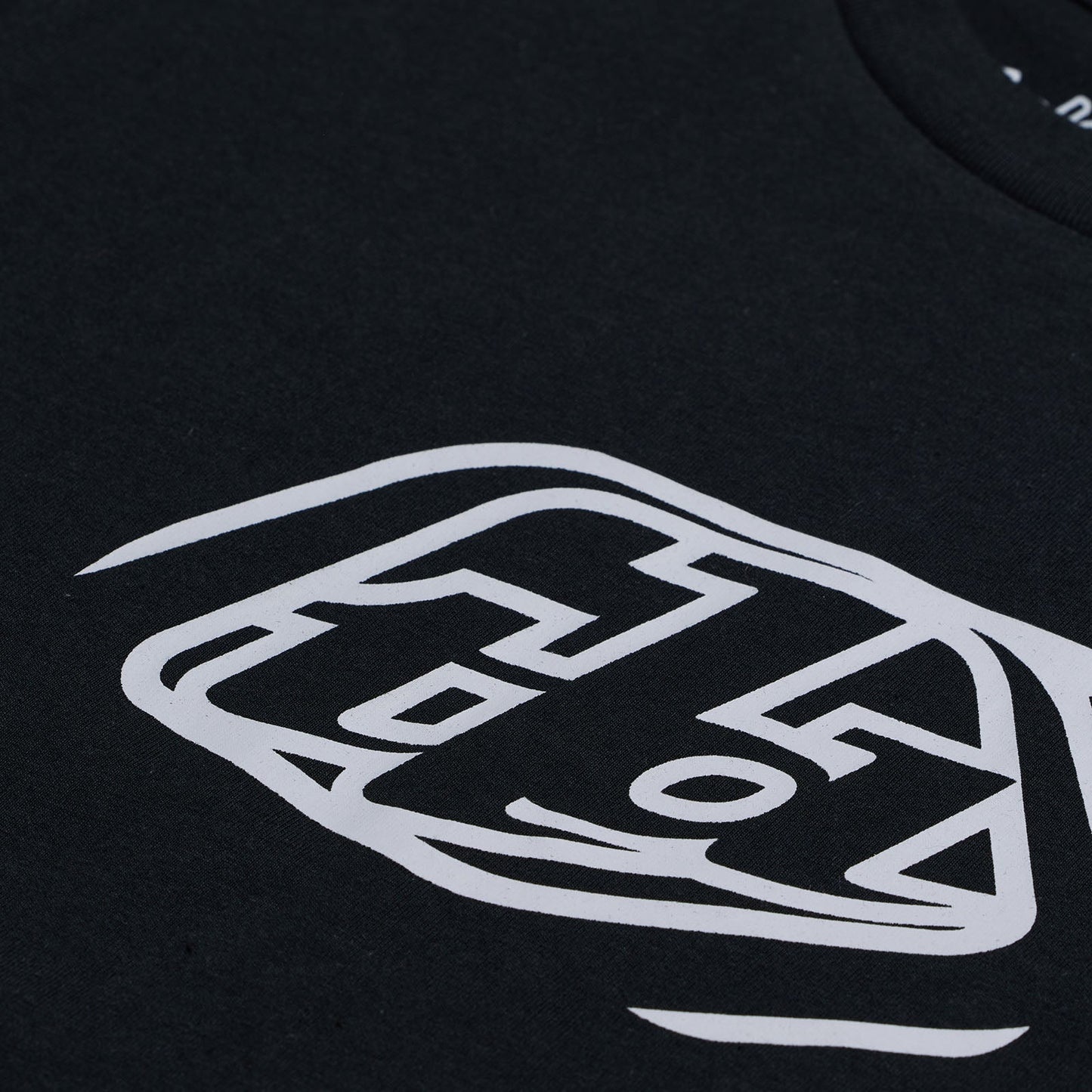 TLD Badge-Kurzarm-T‑Shirt für Kinder, Schwarz