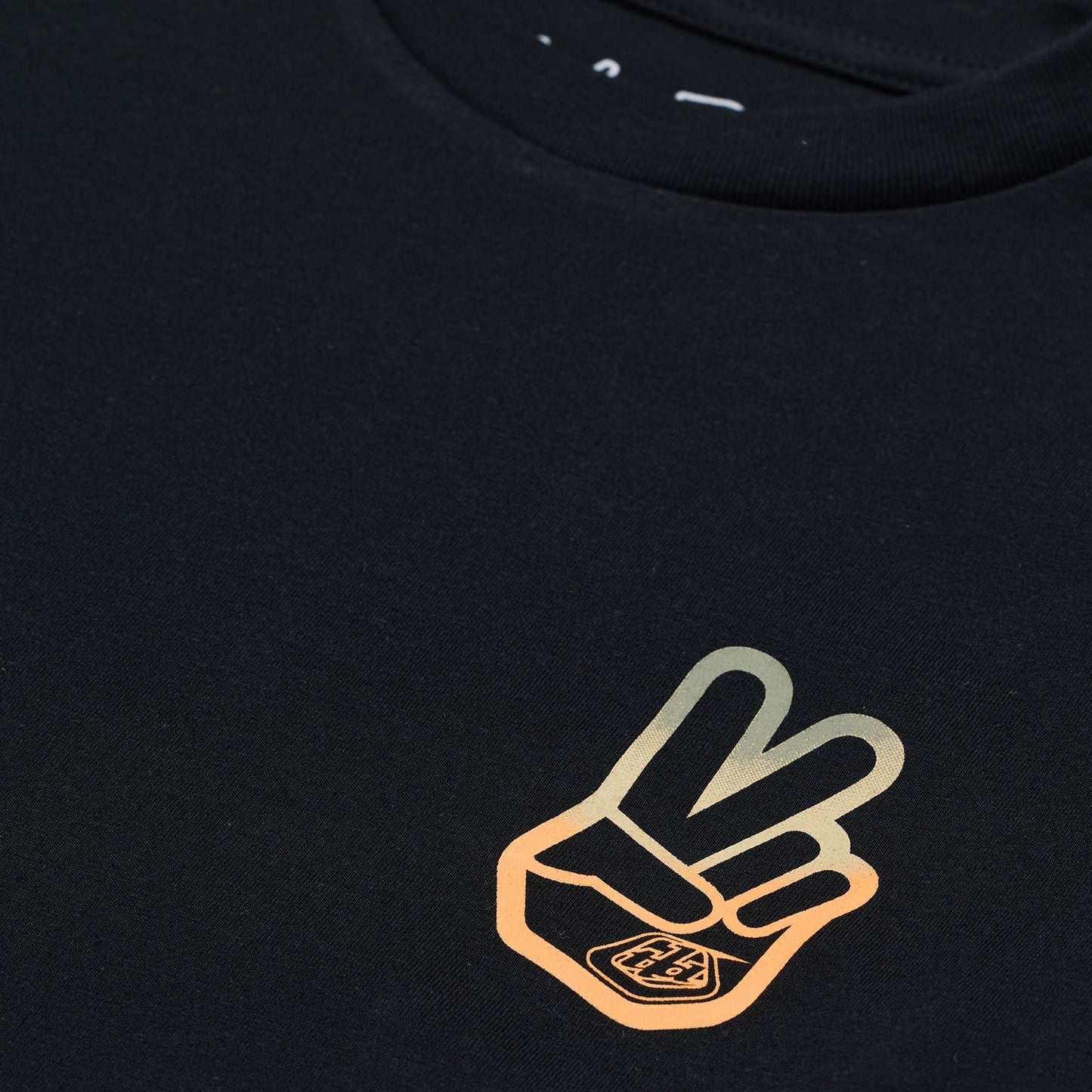 TLD Peace Out-Kurzarm-T‑Shirt für Kinder, Schwarz