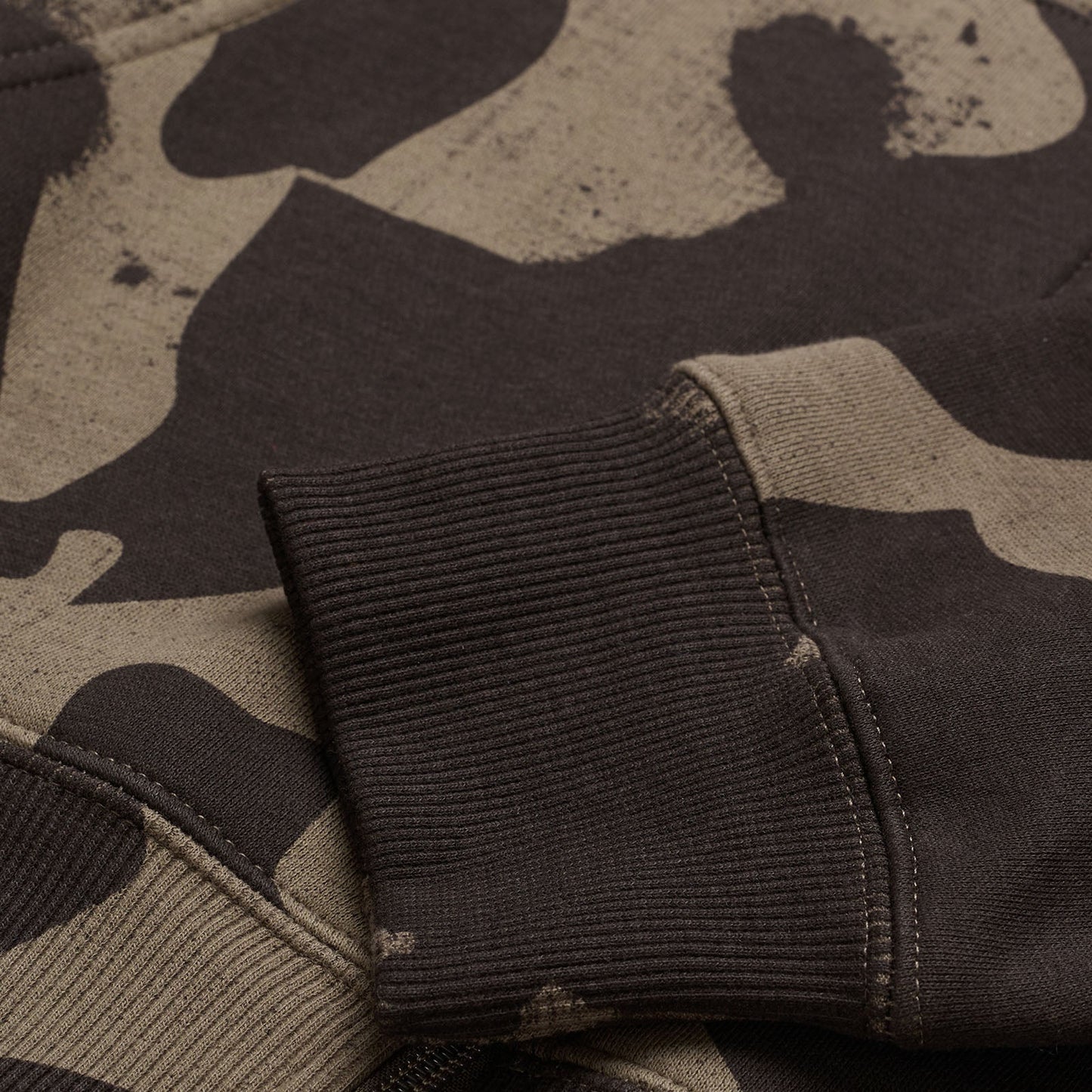 TLD Branded-Hoodie mit Reißverschluss, Olive Camo