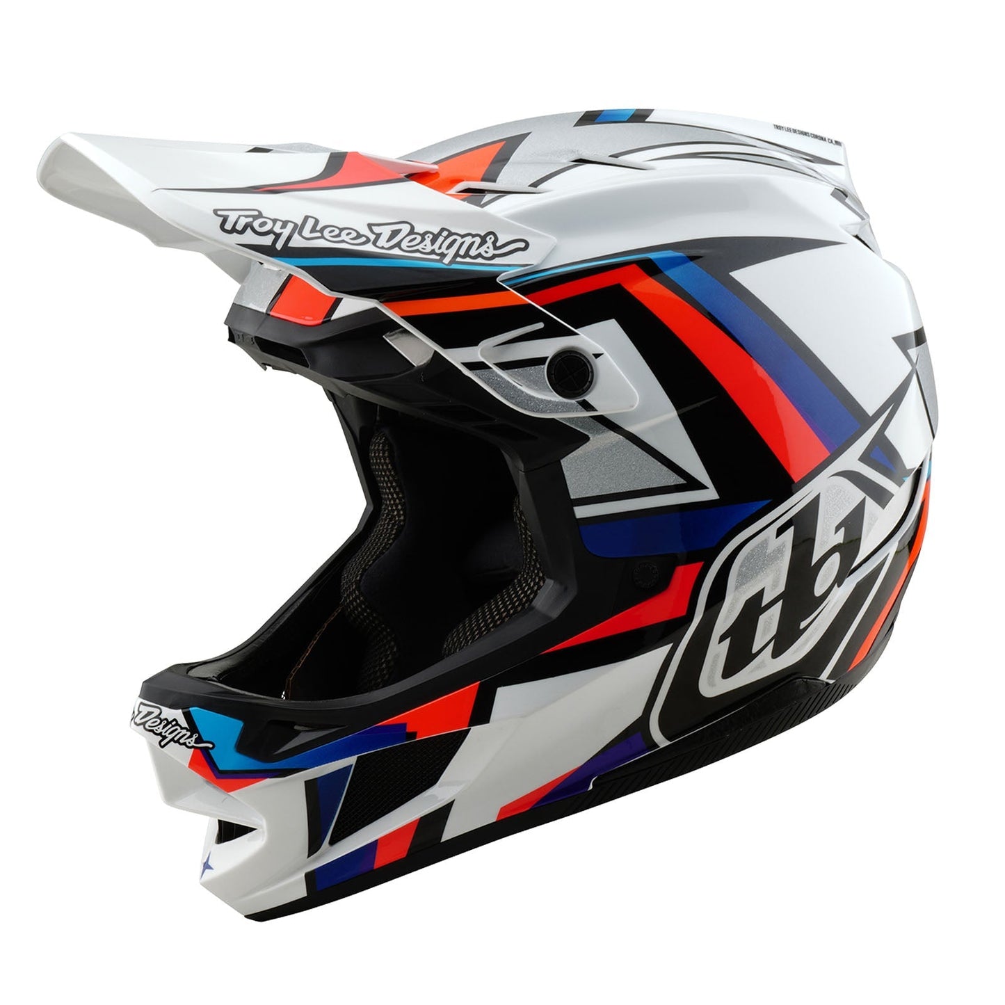 TLD D4 Composite-Helm mit MIPS Omega, Weiß/Silber