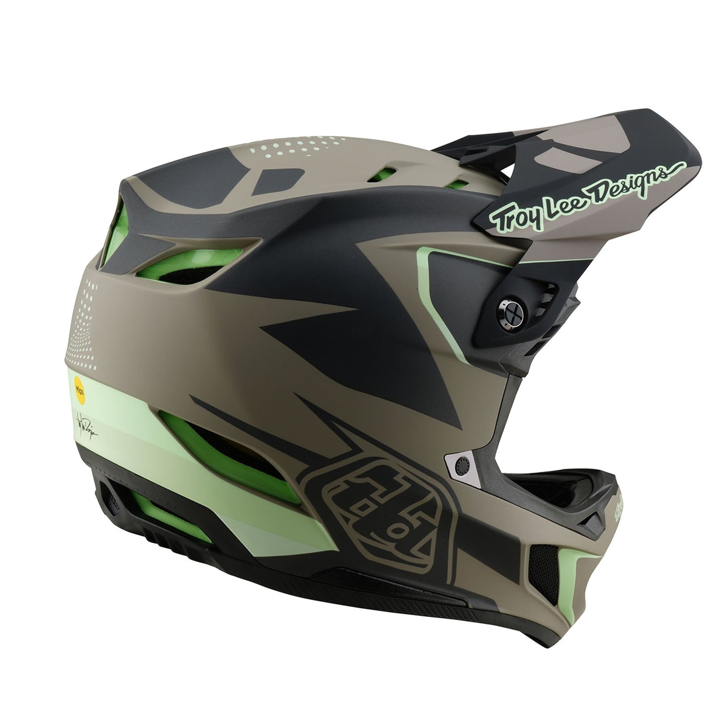 TLD D4 Composite-Helm mit MIPS Optic, Holzbraun