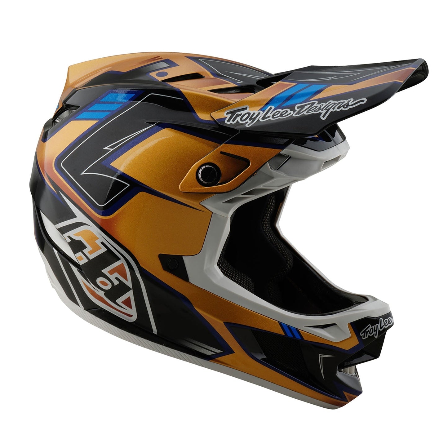 TLD D4 Composite-Helm mit MIPS Royalty, Schwarz/Gold