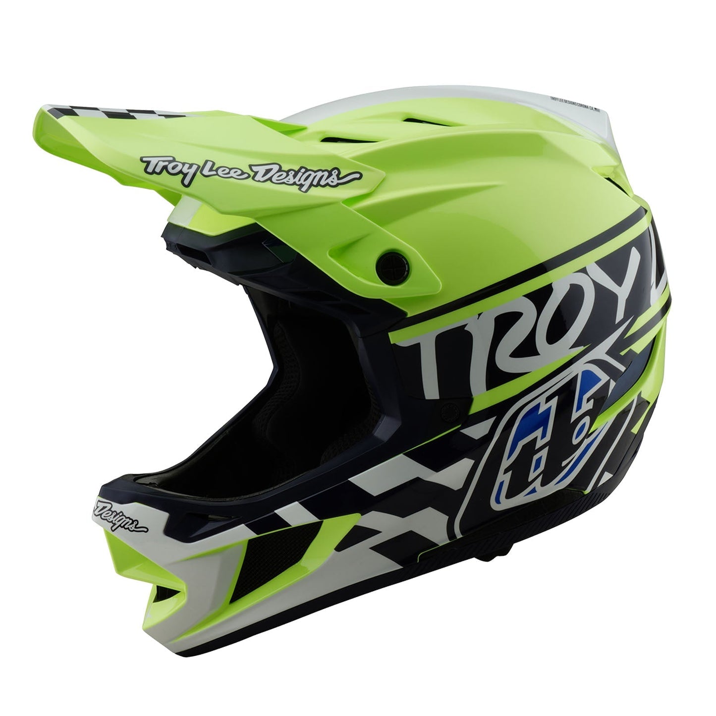 TLD D4 Polyacrylit-Helm mit MIPS Fifty-50, Navy/Glo Yellow