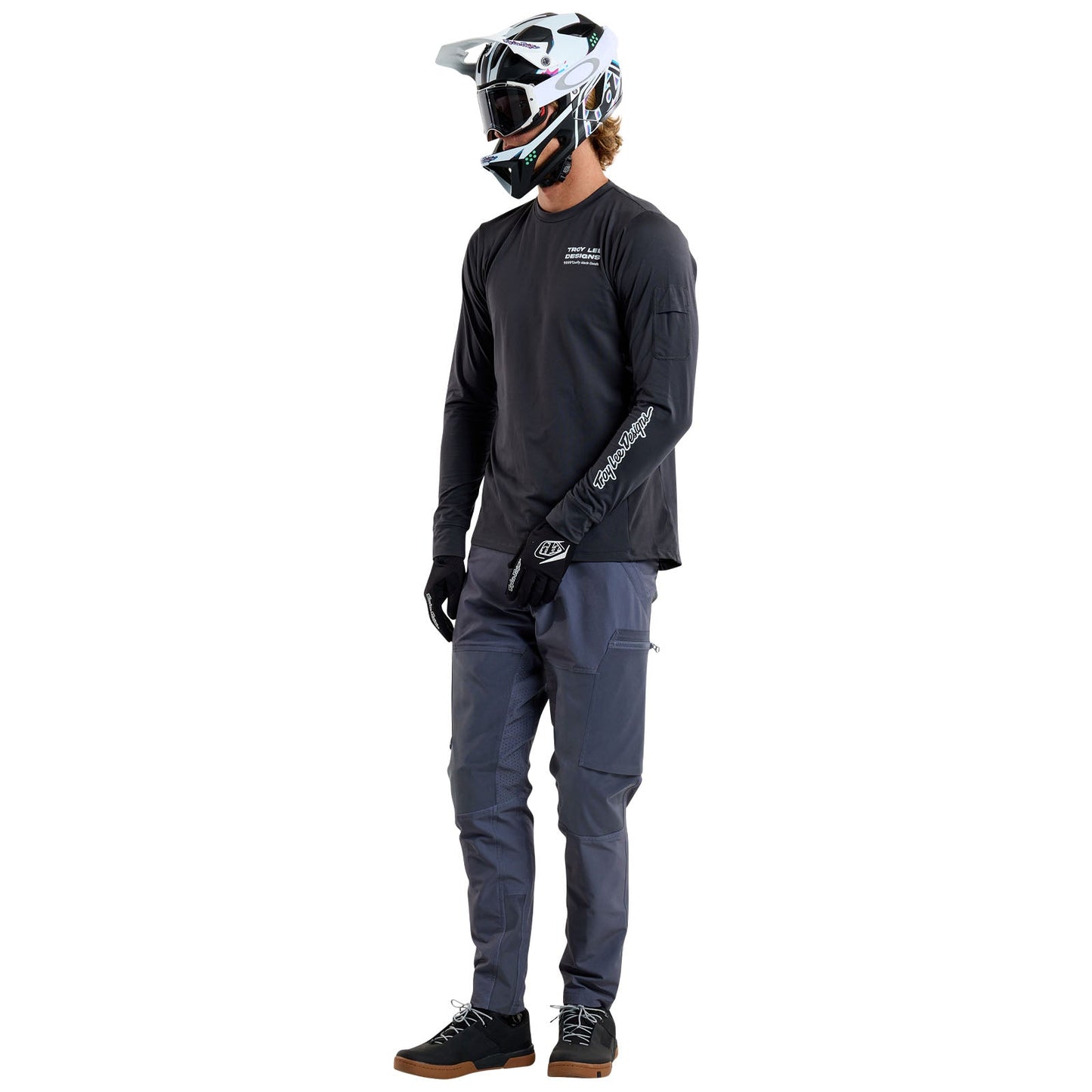 TLD Ruckus Ride Langarm-T-Shirt Factory, Carbon