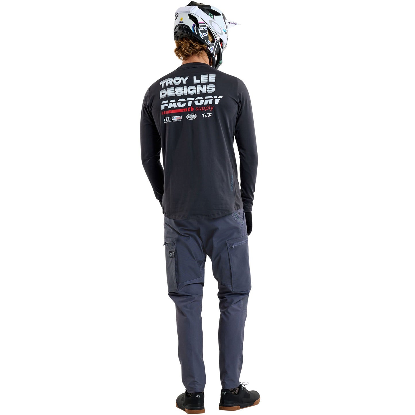 TLD Ruckus Ride Langarm-T-Shirt Factory, Carbon