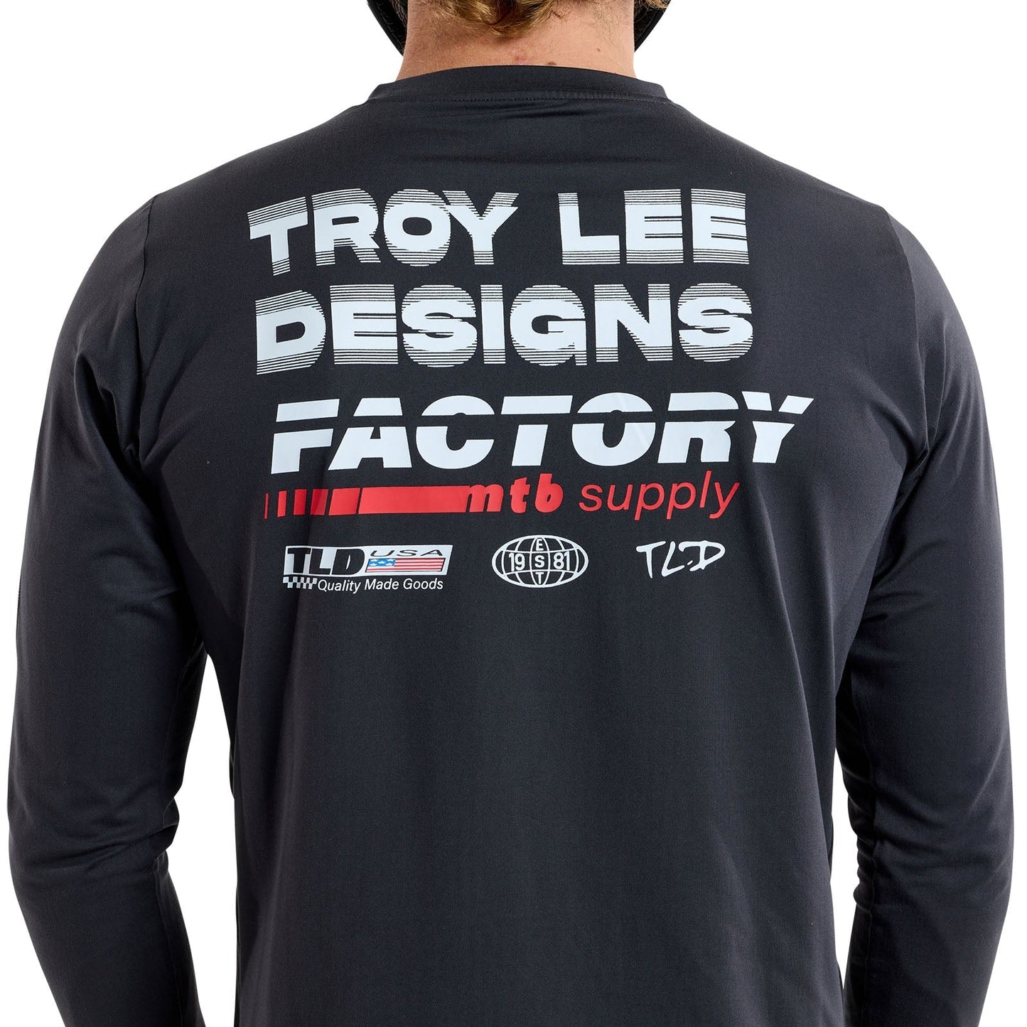 TLD Ruckus Ride Langarm-T-Shirt Factory, Carbon