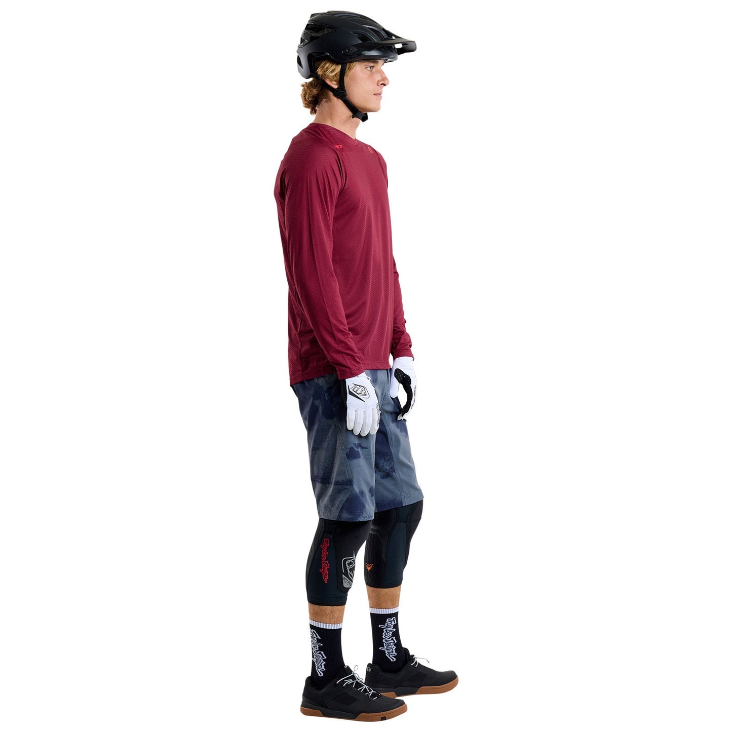 TLD Skyline Air Langarm-Trikot Mono, Ochsenblut