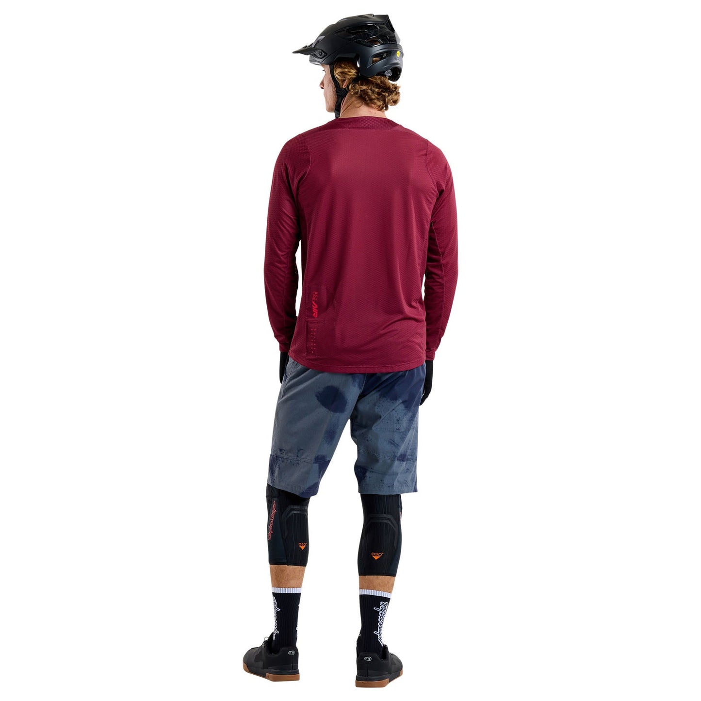 TLD Skyline Air Langarm-Trikot Mono, Ochsenblut