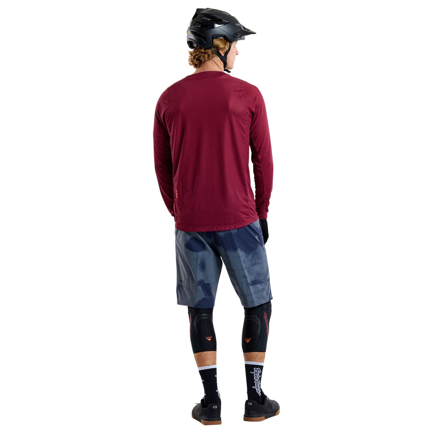 TLD Skyline Air Langarm-Trikot Mono, Ochsenblut