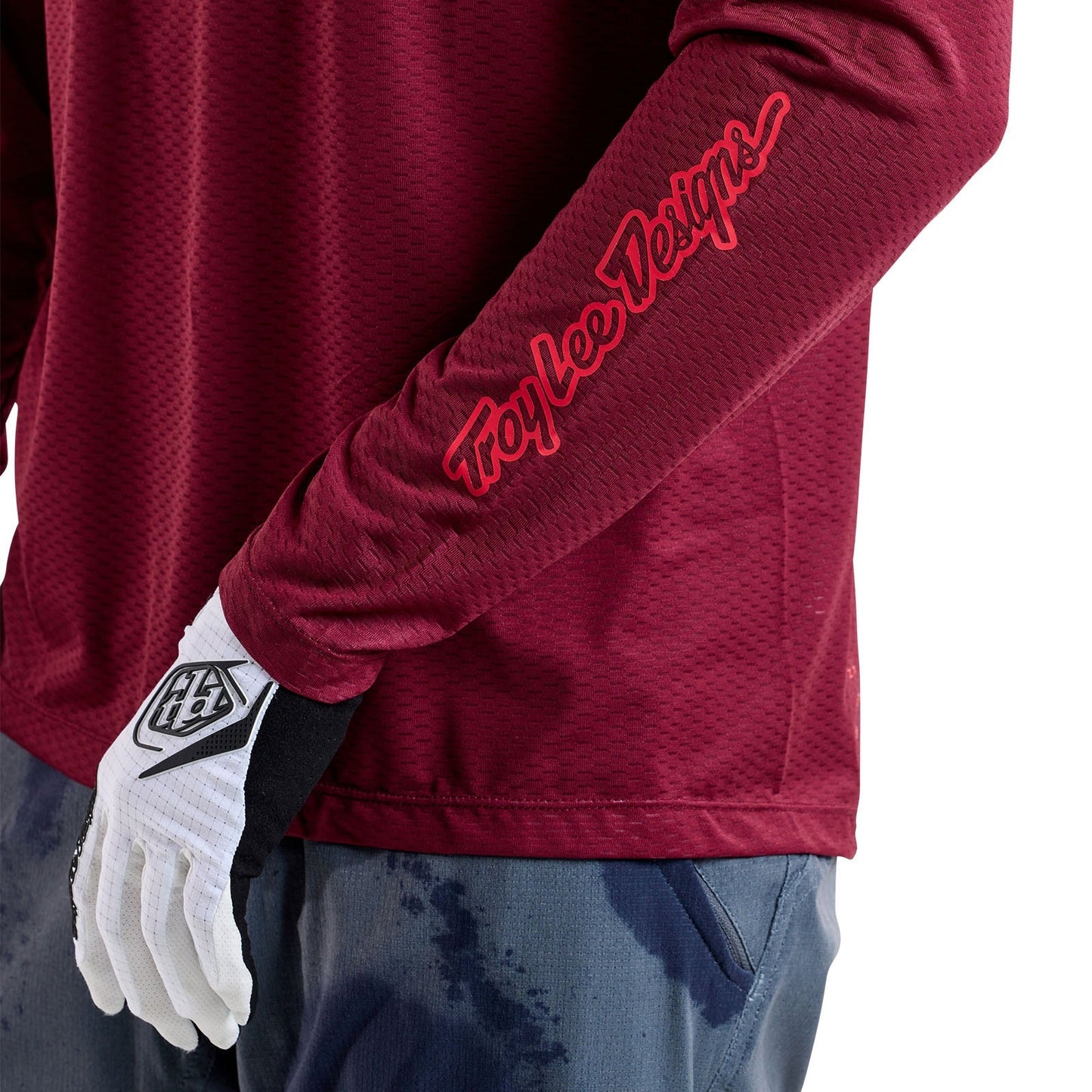 TLD Skyline Air Langarm-Trikot Mono, Ochsenblut