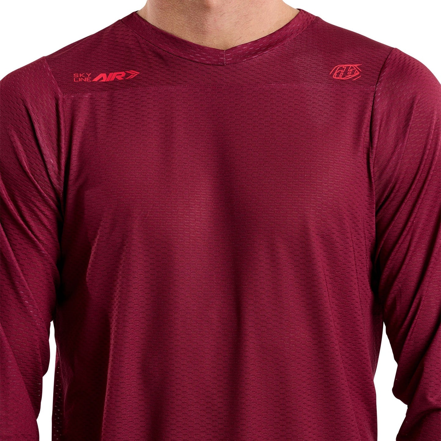 TLD Skyline Air Langarm-Trikot Mono, Ochsenblut