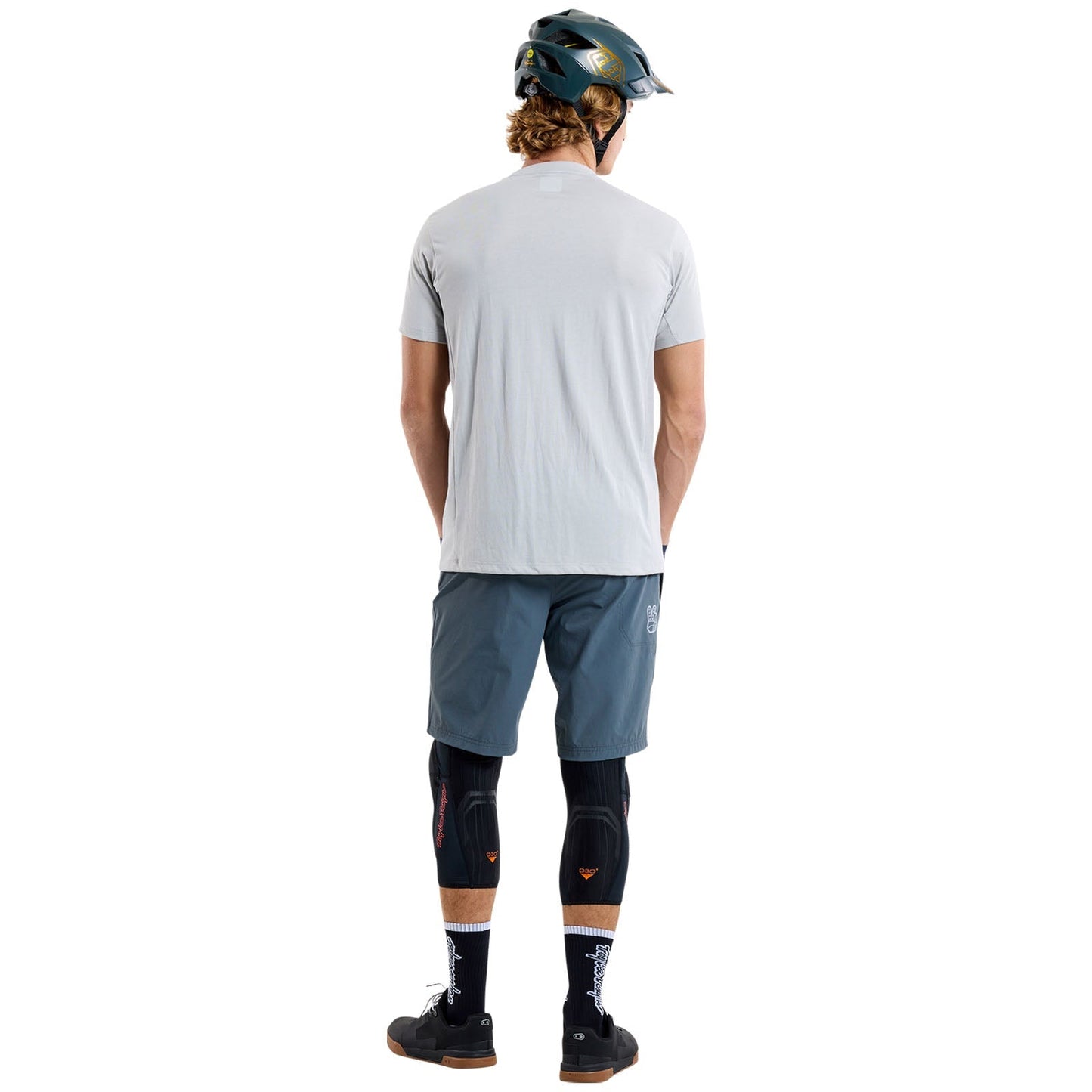 TLD Skyline Fahr-Kurzarm-T-Shirt Signature, Dunstgrau