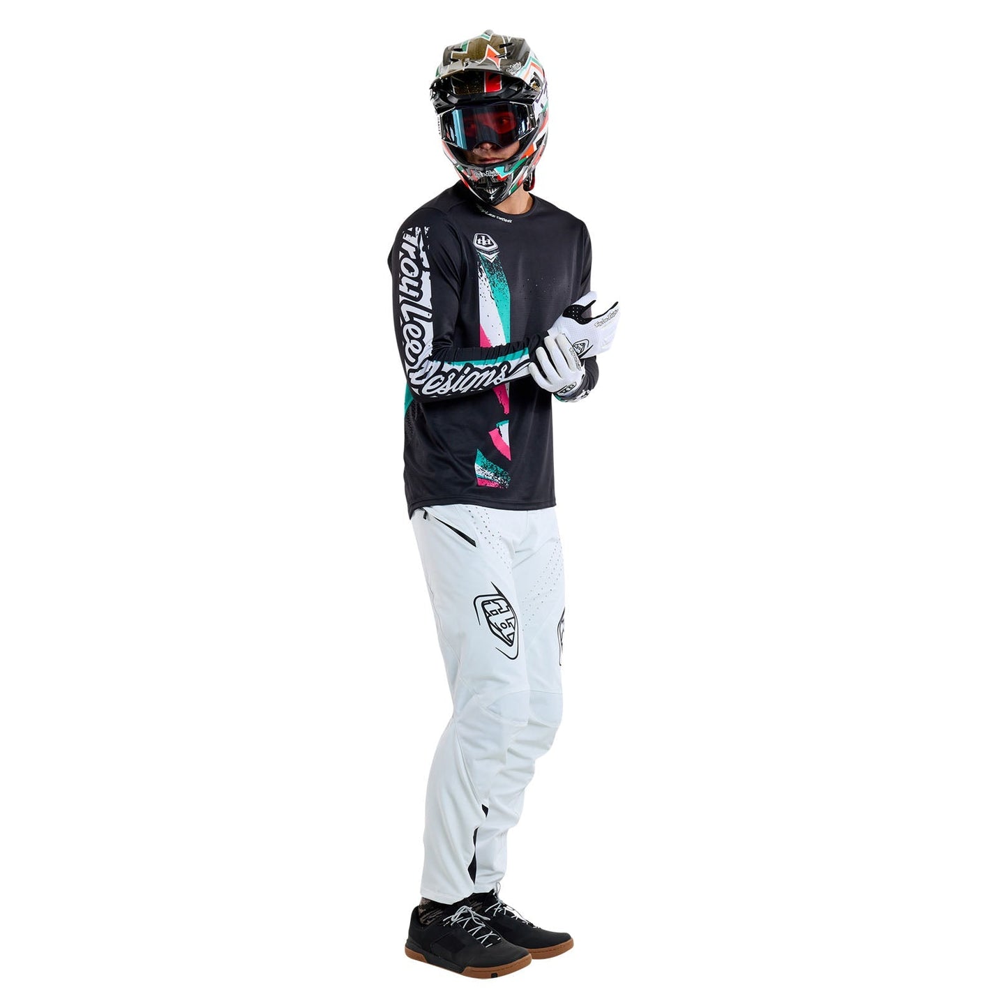 TLD Sprint-Trikot Full Pull, Schwarz