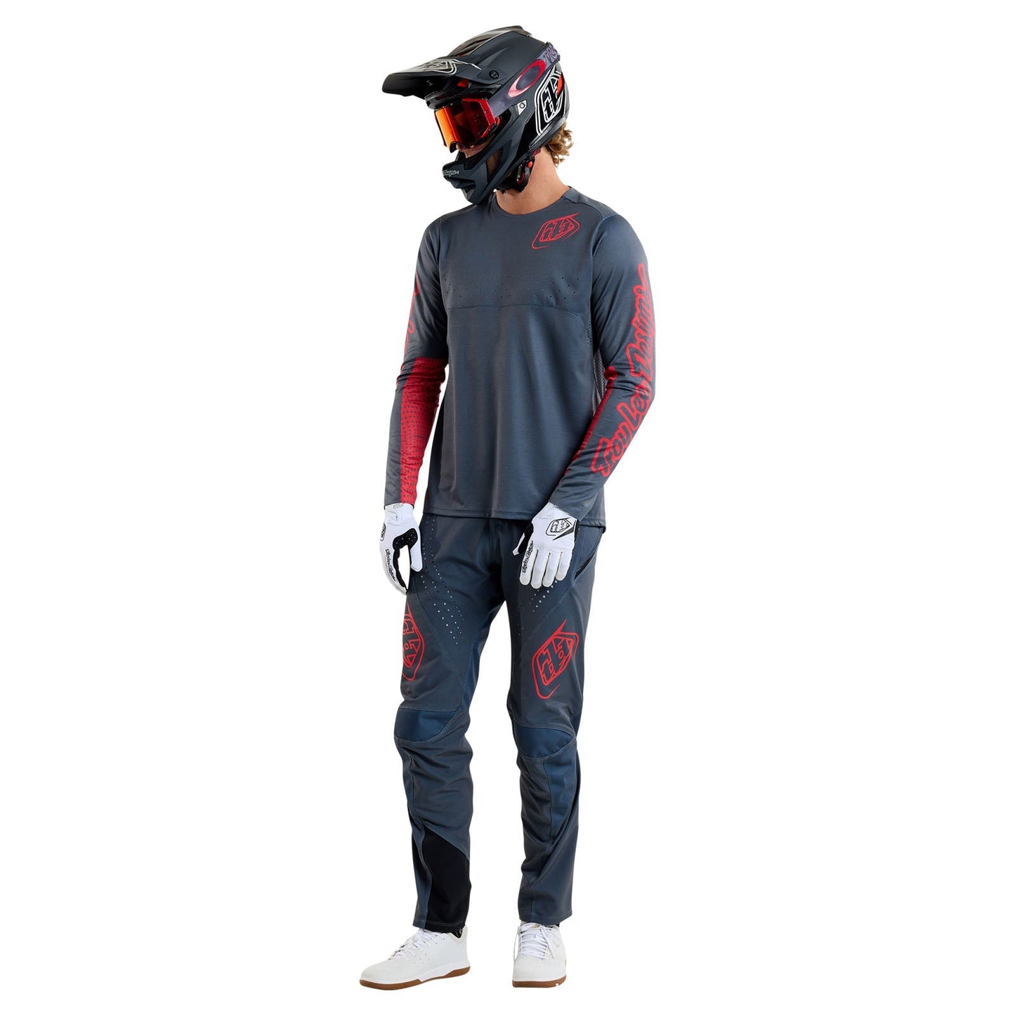 TLD Sprint-Trikot Mono, Stahlblau