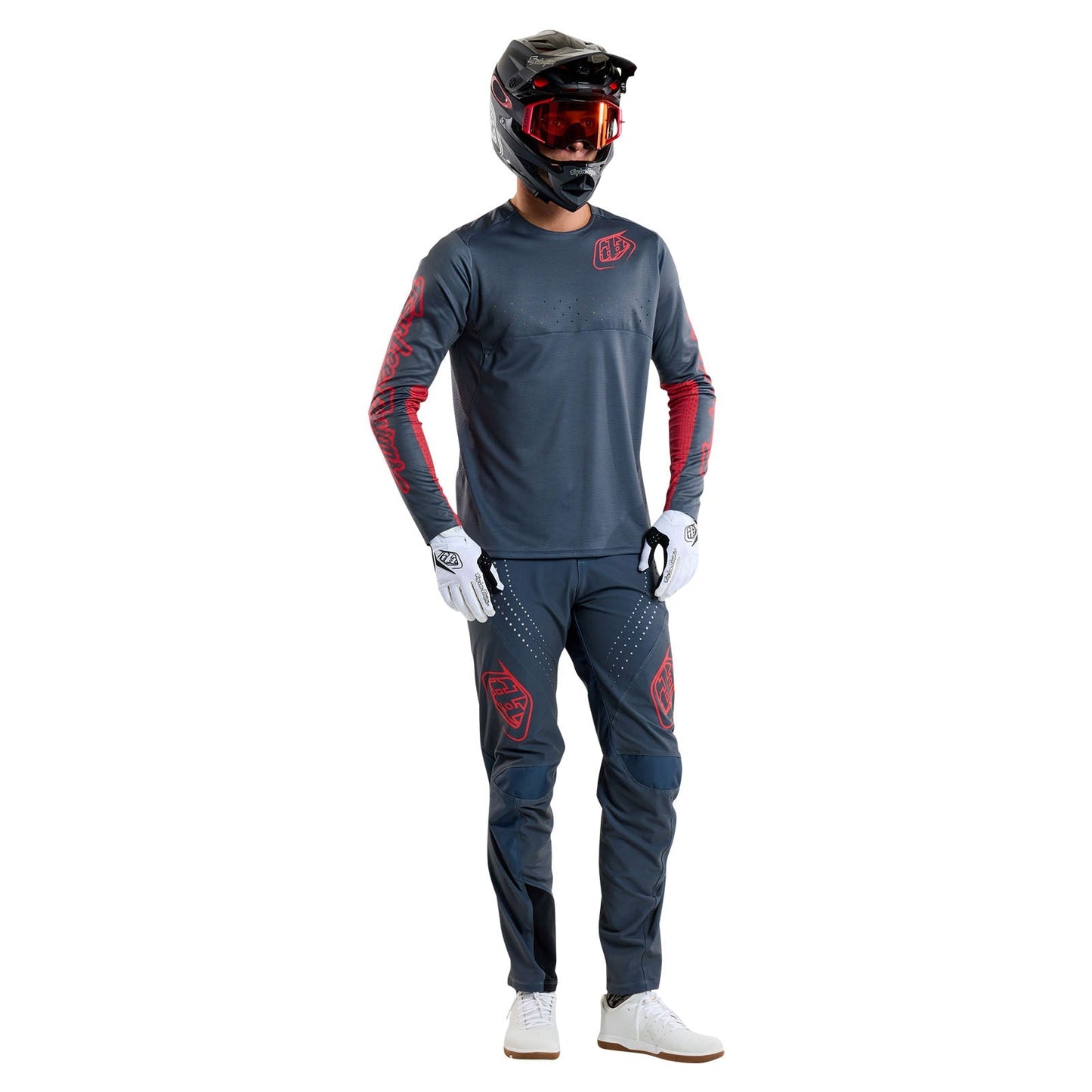 TLD Sprint-Trikot Mono, Stahlblau
