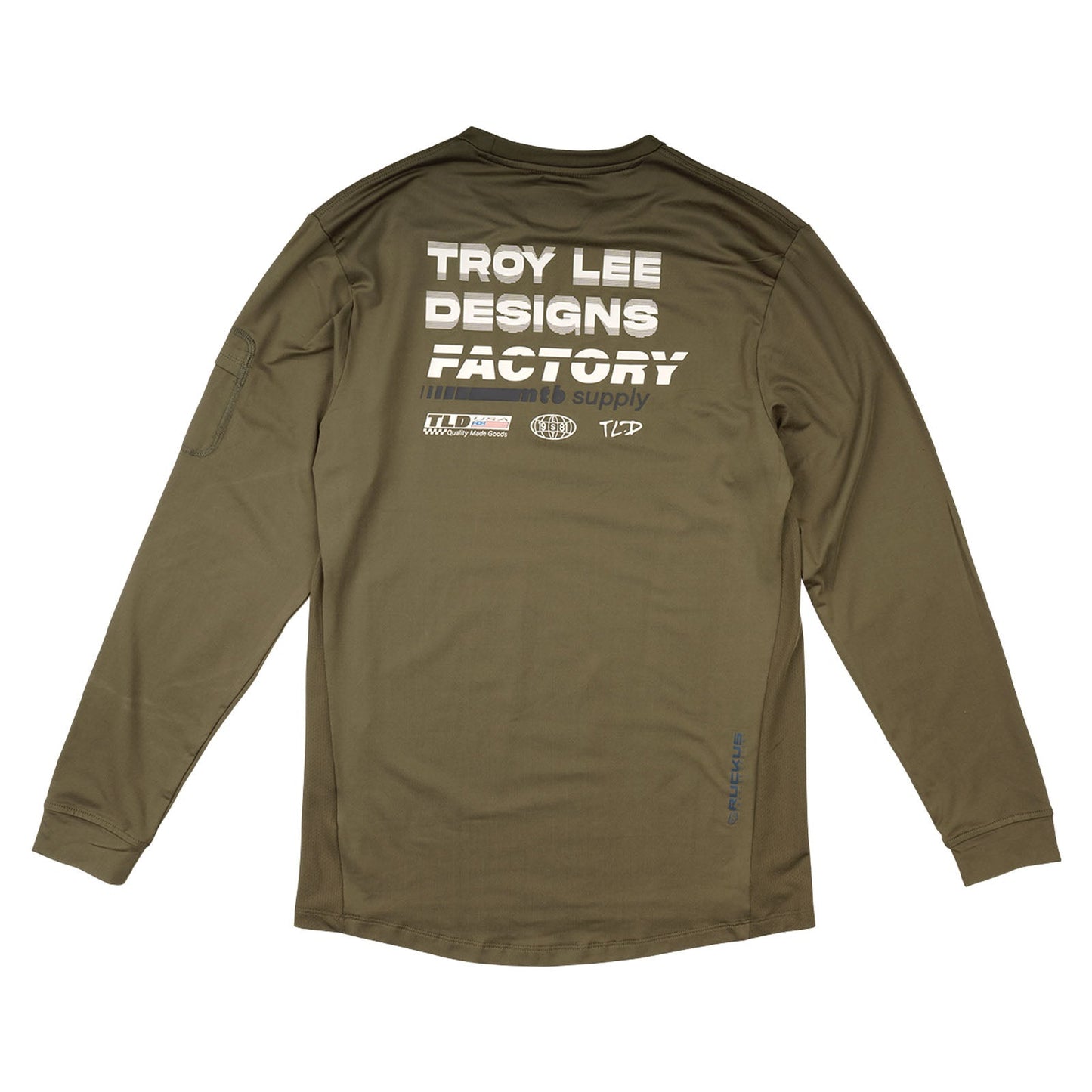 TLD Ruckus Fahr-Langarm-T-Shirt für Kinder Factory, Kaperngrün