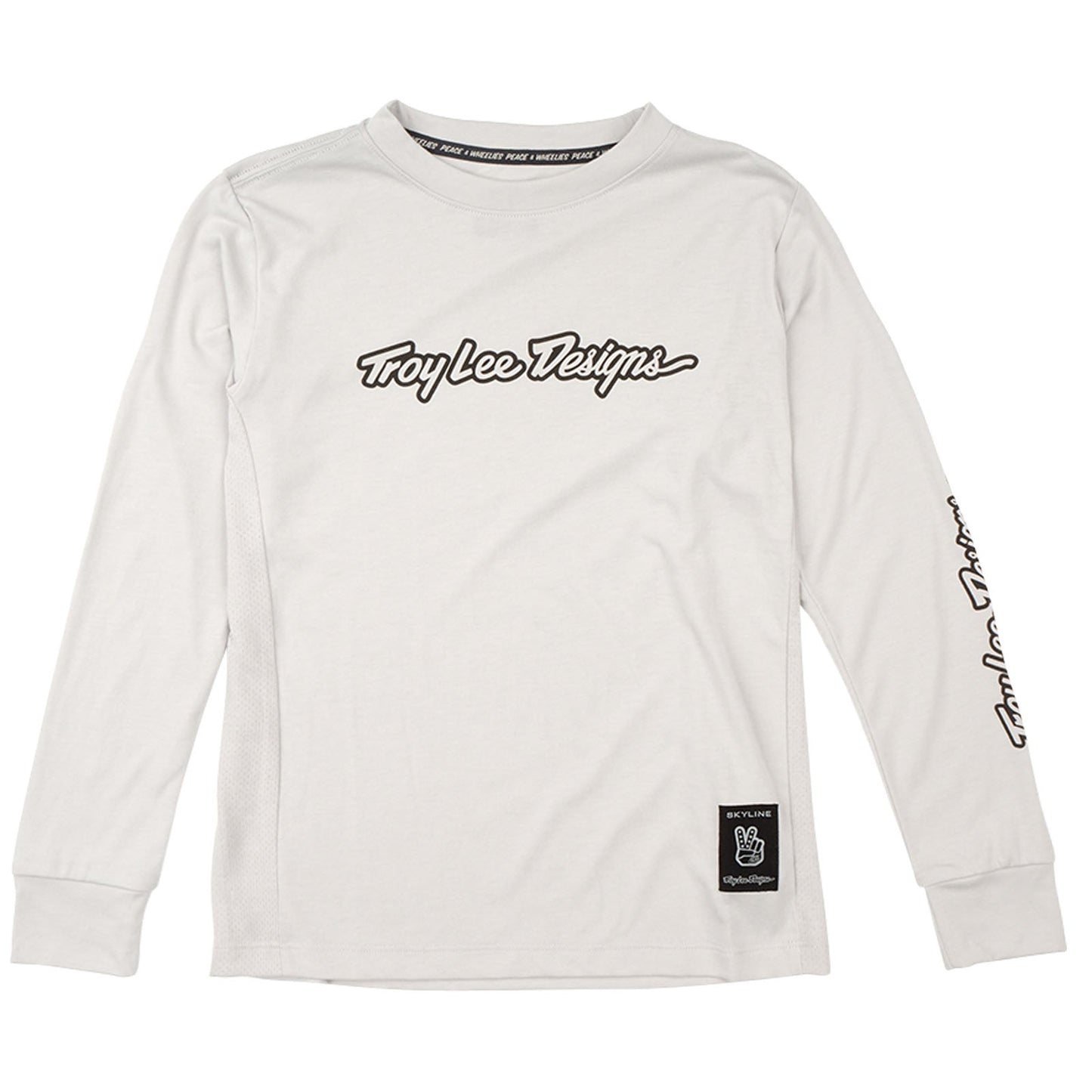 TLD Skyline Fahr-Langarm-T-Shirt für Kinder Signature, Dunstgrau