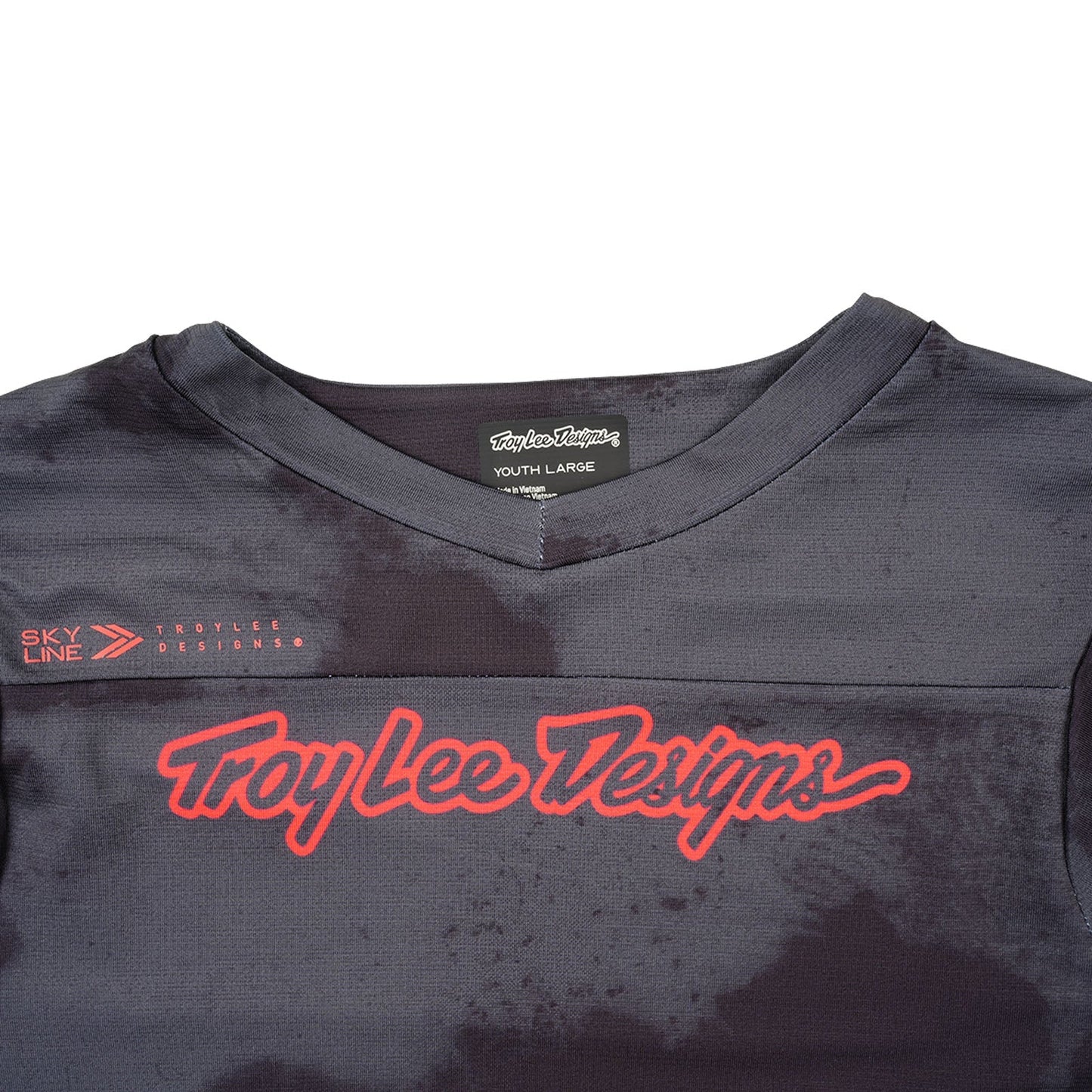 TLD Skyline Kurzarm-Trikot für Kinder Flared, Carbon