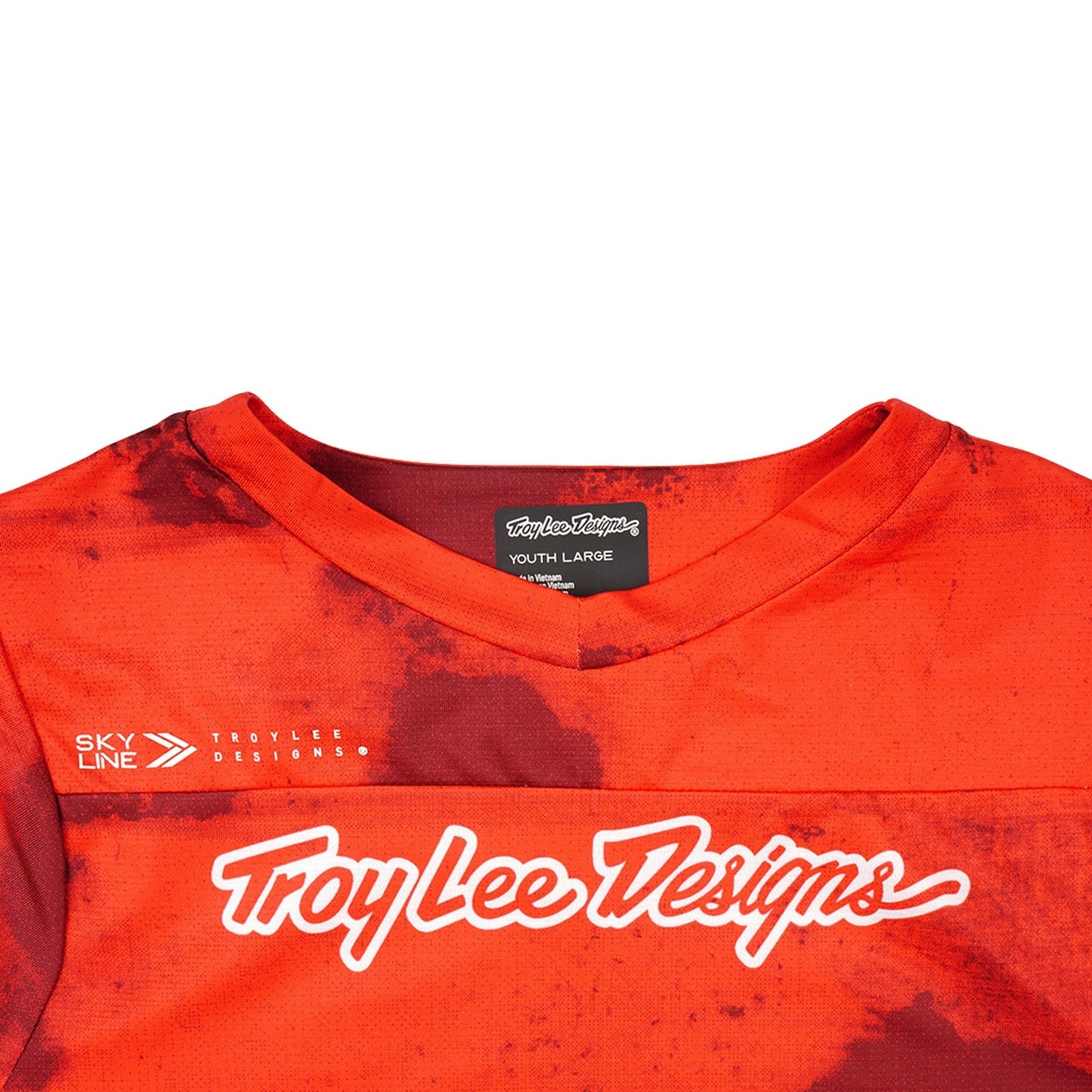 TLD Skyline Kurzarm-Trikot Flared, Feuerrot