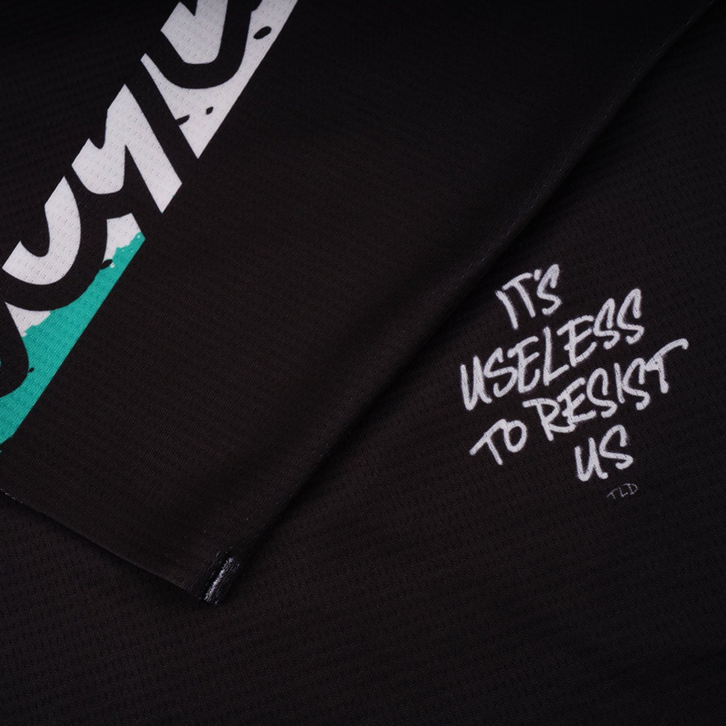 TLD Sprint-Trikot für Kinder Full Pull, Schwarz