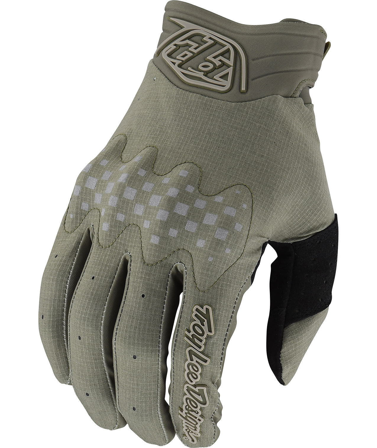 TLD Gambit-Handschuhe Solid, Olivgrün
