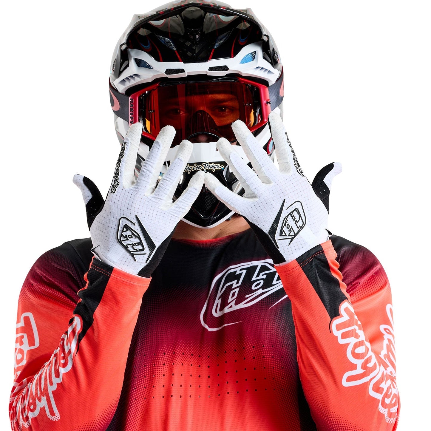 TLD Air-Handschuhe Mono Weiß