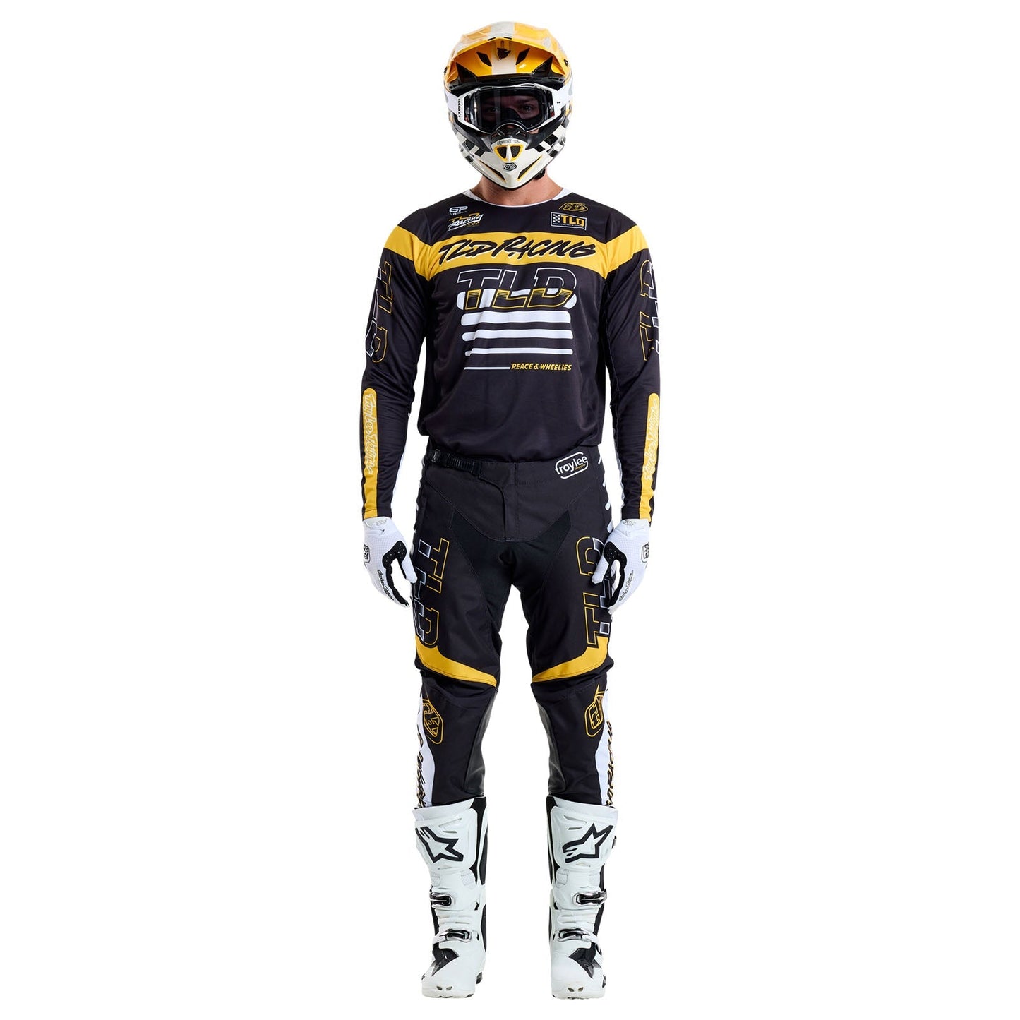 TLD GP Pro-Trikot Fünfzig-50, Schwarz/Gold