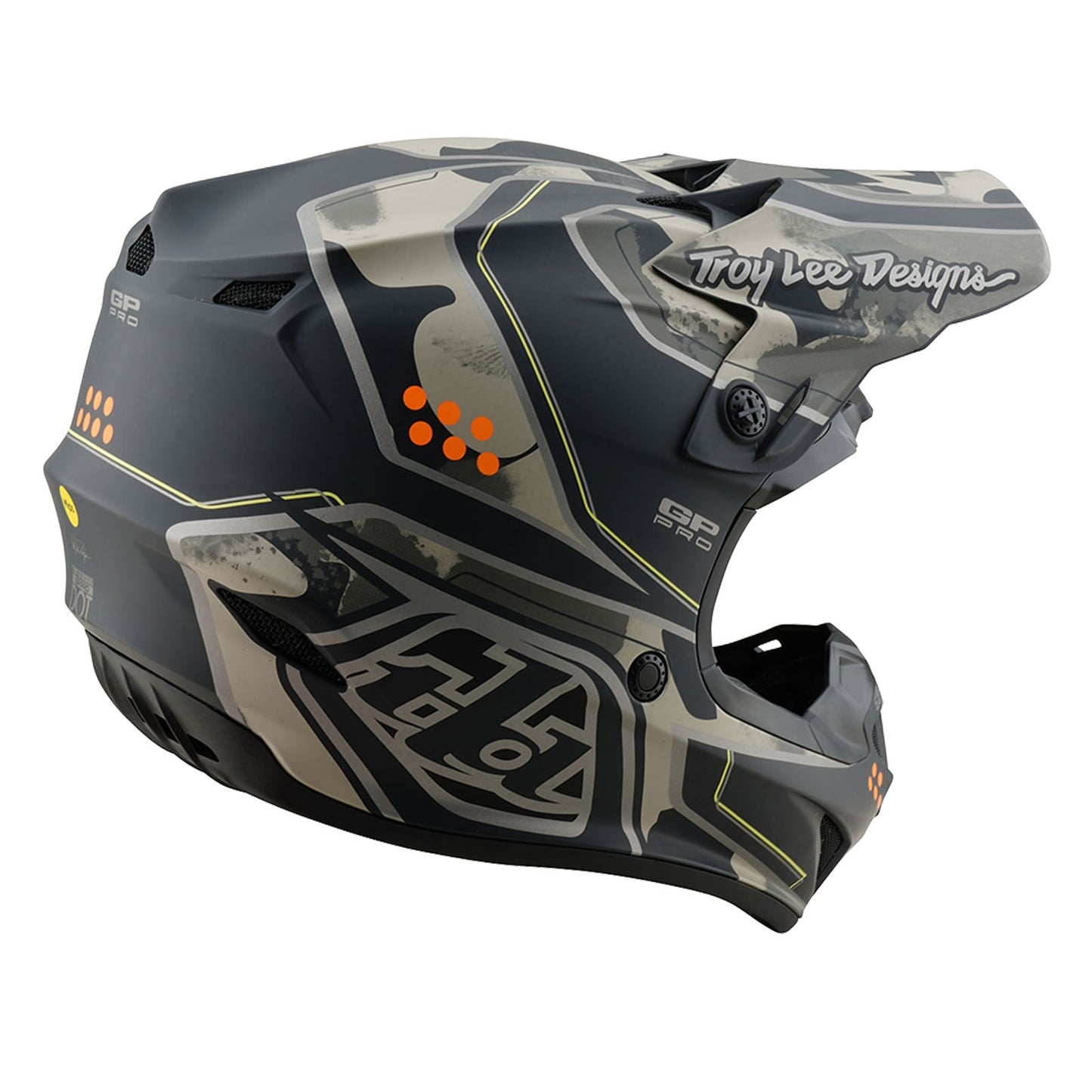 TLD GP Pro-Helm mit MIPS, Trooper Black/Caper