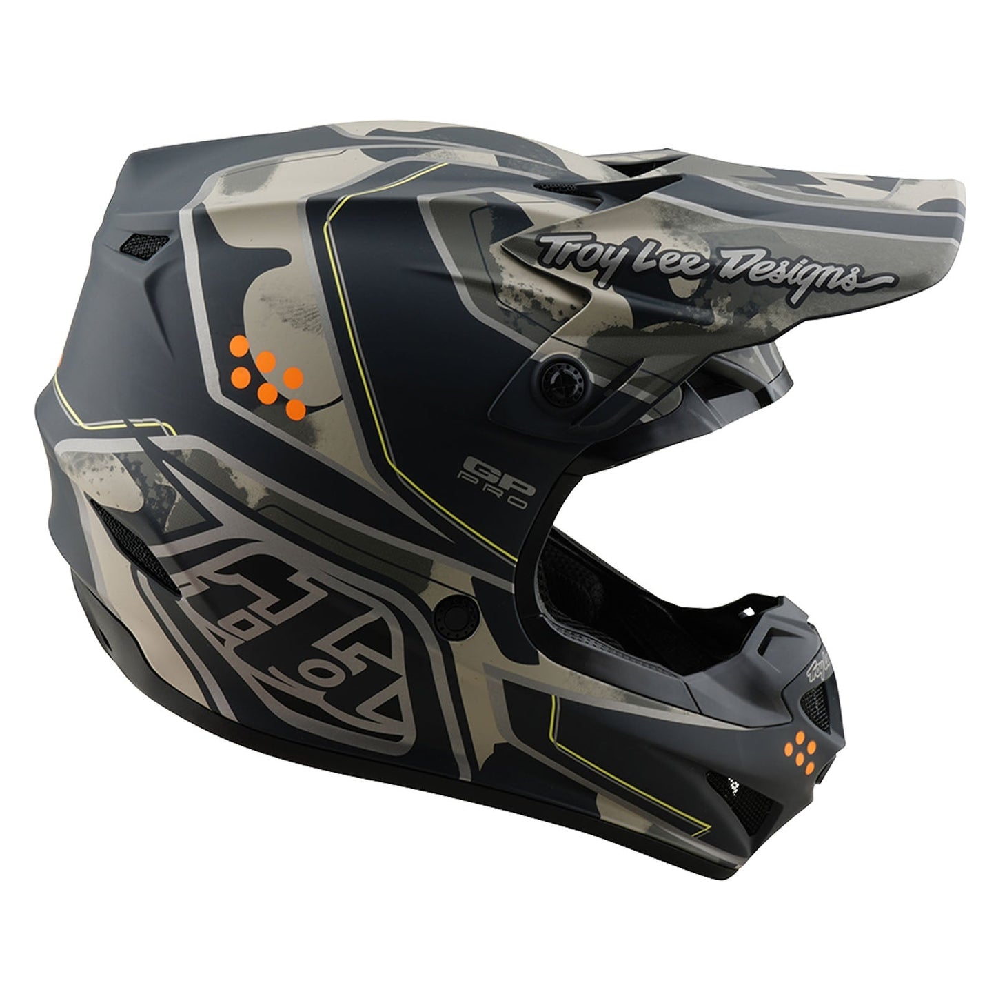 TLD GP Pro-Helm mit MIPS, Trooper Black/Caper