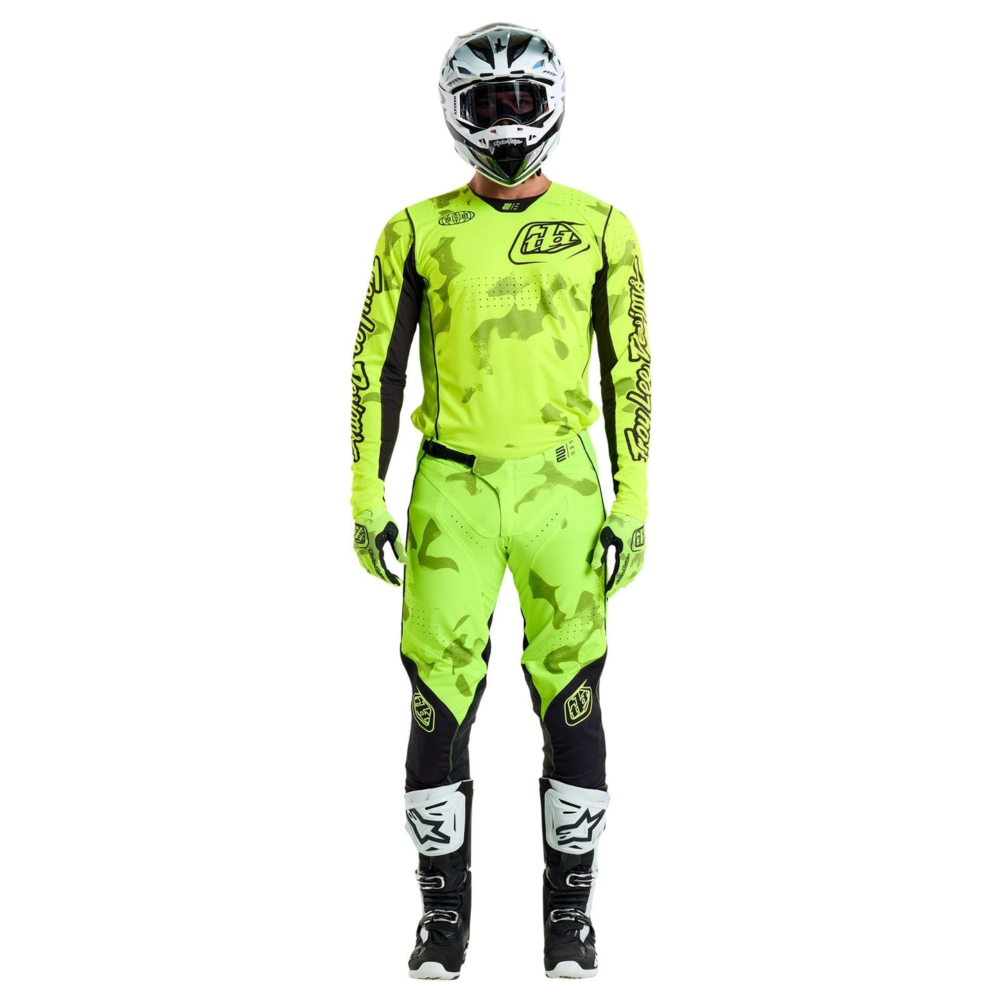 TLD SE Pro-Trikot Blotted, Flo Yellow