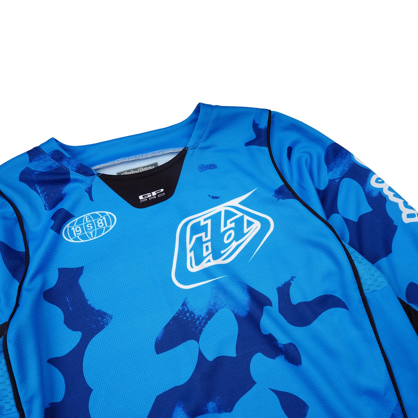 TLD GP Pro-Trikot Blotted für Kinder, Hellblau