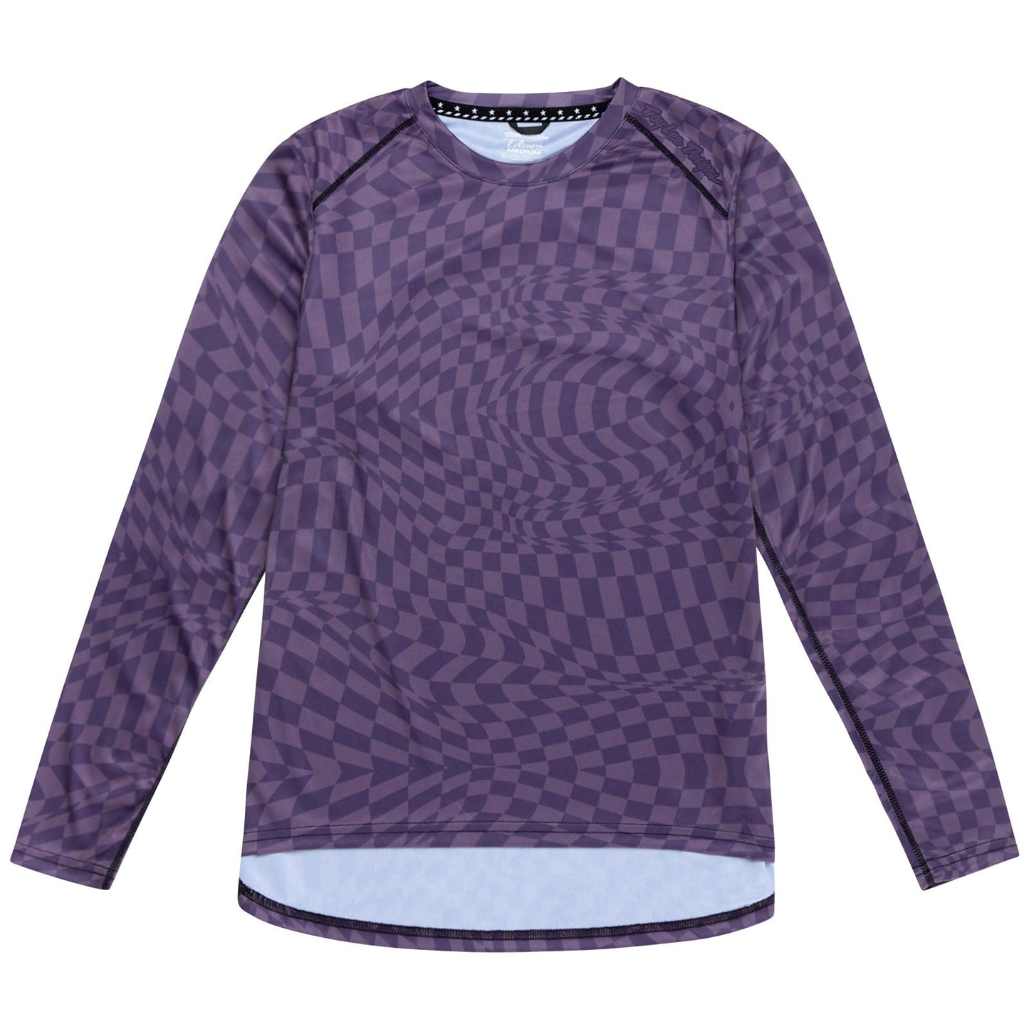 TLD Lilium Langarm-Trikot für Damen Twisted Checkers, Tief Violett