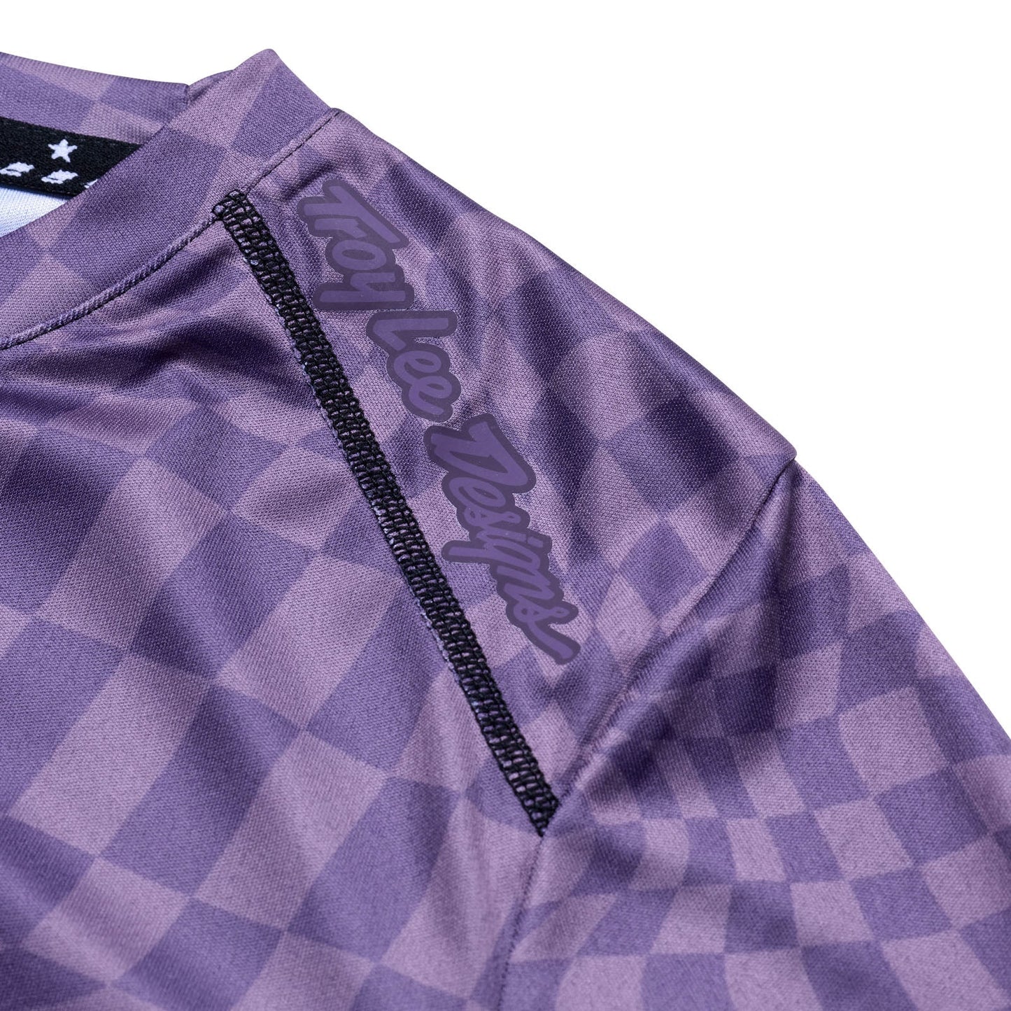 TLD Lilium Langarm-Trikot für Damen Twisted Checkers, Tief Violett