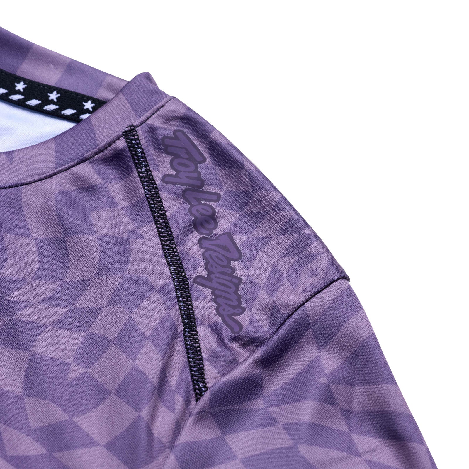 TLD Womens Lilium SS Jersey Twisted Checkers Deep Purple