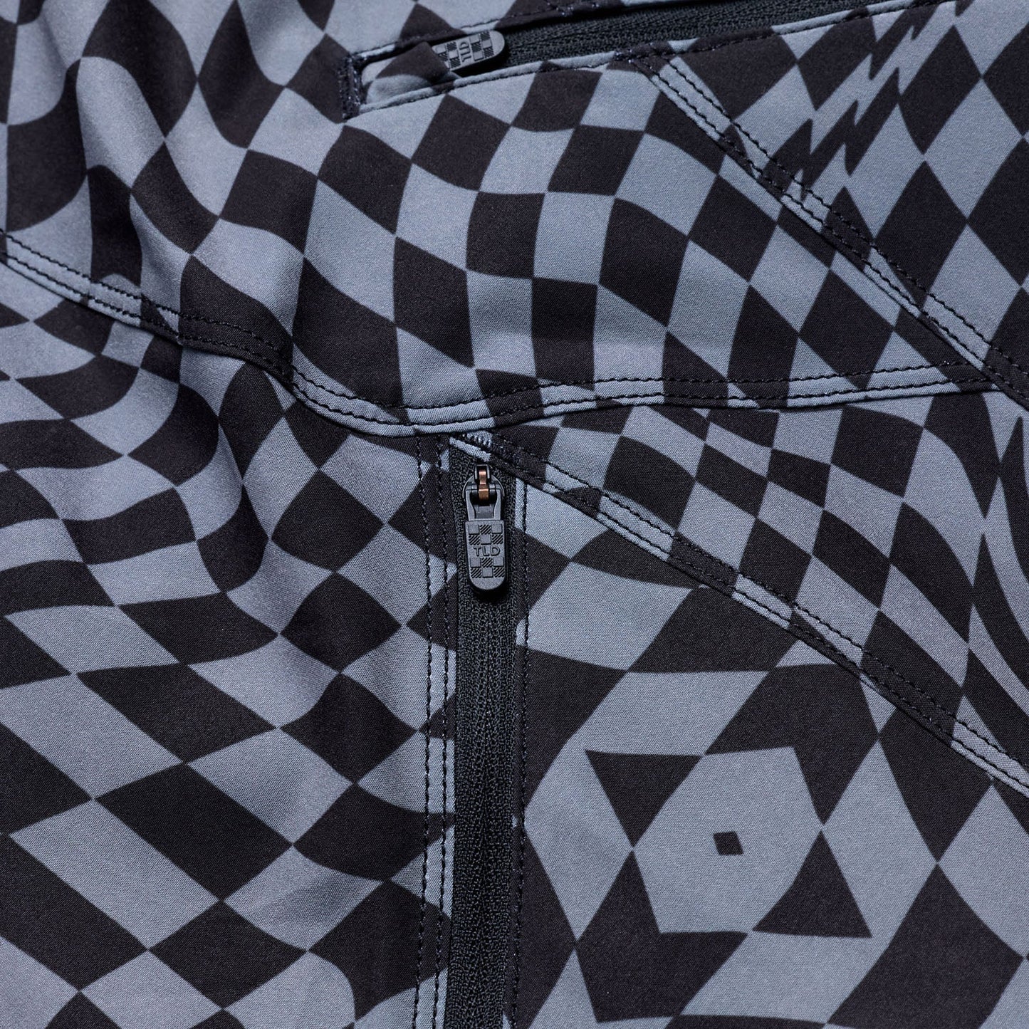 TLD Lilium-Hose für Damen Twisted Checkers, Schwarz