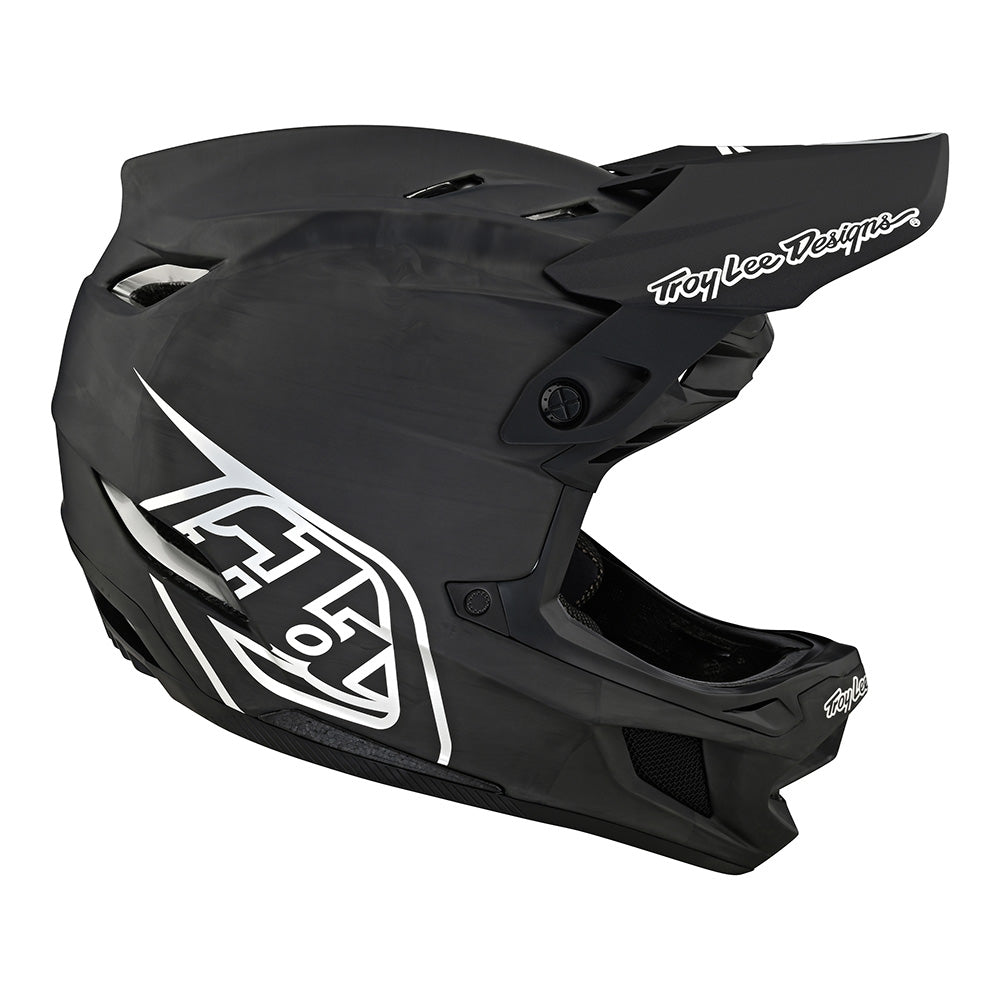 Troy Lee D4 Carbon Helmet W/MIPS Stealth Black / Silver